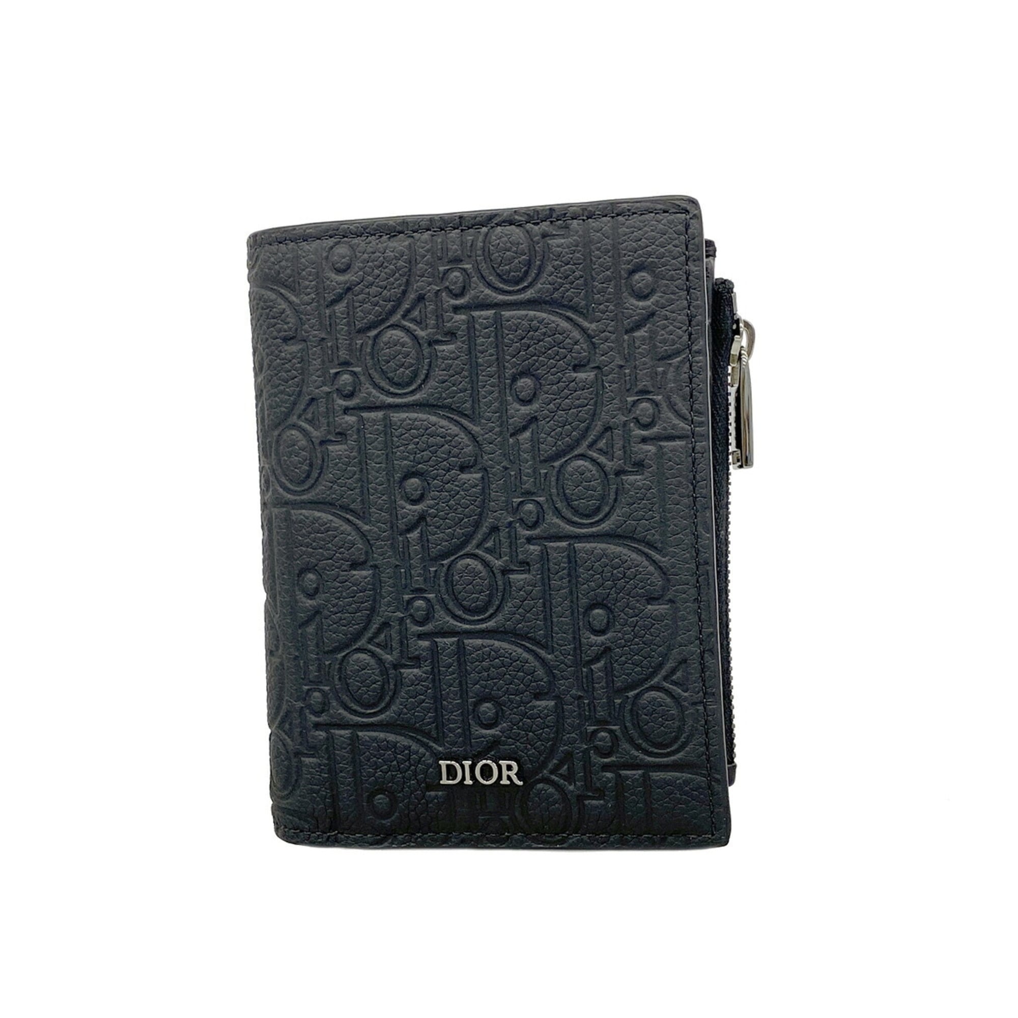 Christian Dior Black Leather Wallet (Bi-Fold) (Pre-Owned)