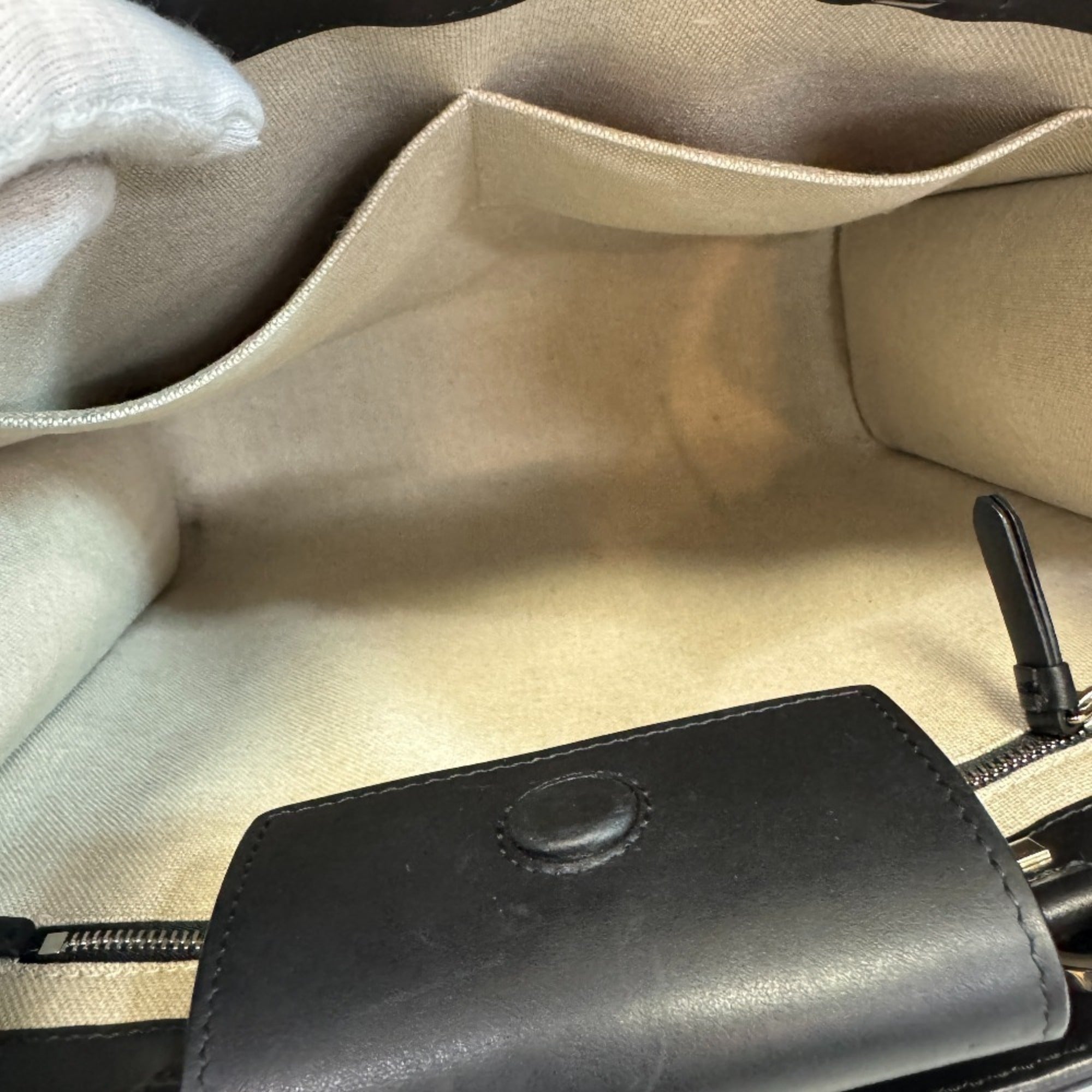 Jimmy Choo Black Leather Tote Bag (Pre-Owned)