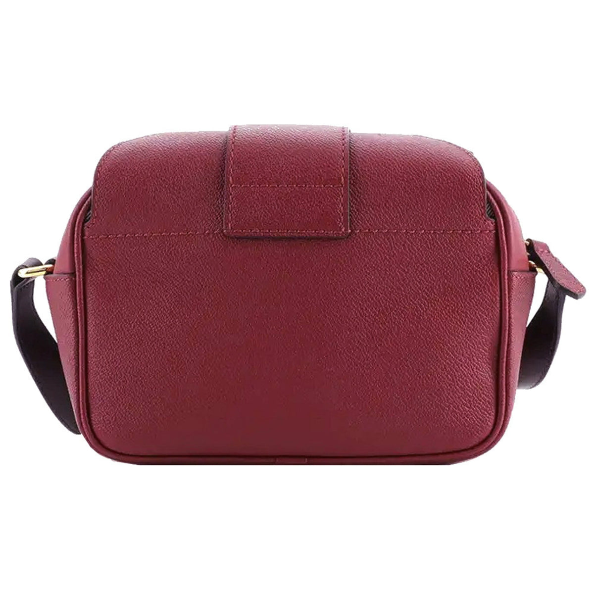 Burberry Bordeaux Leather Shoulder Bag (Pre-Owned)