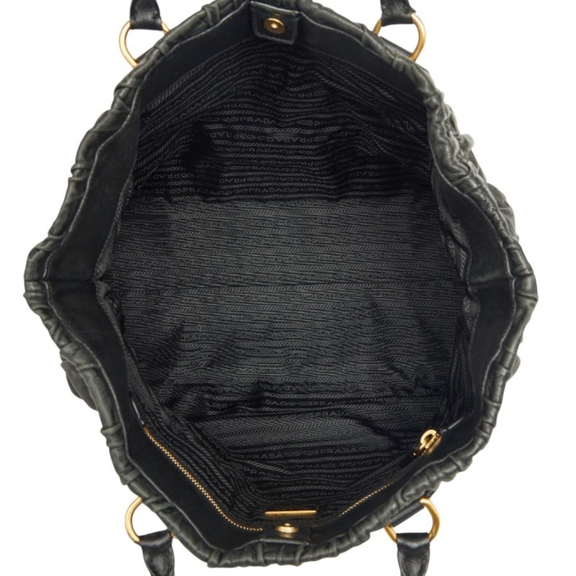 Prada Black Leather Tote Bag (Pre-Owned)