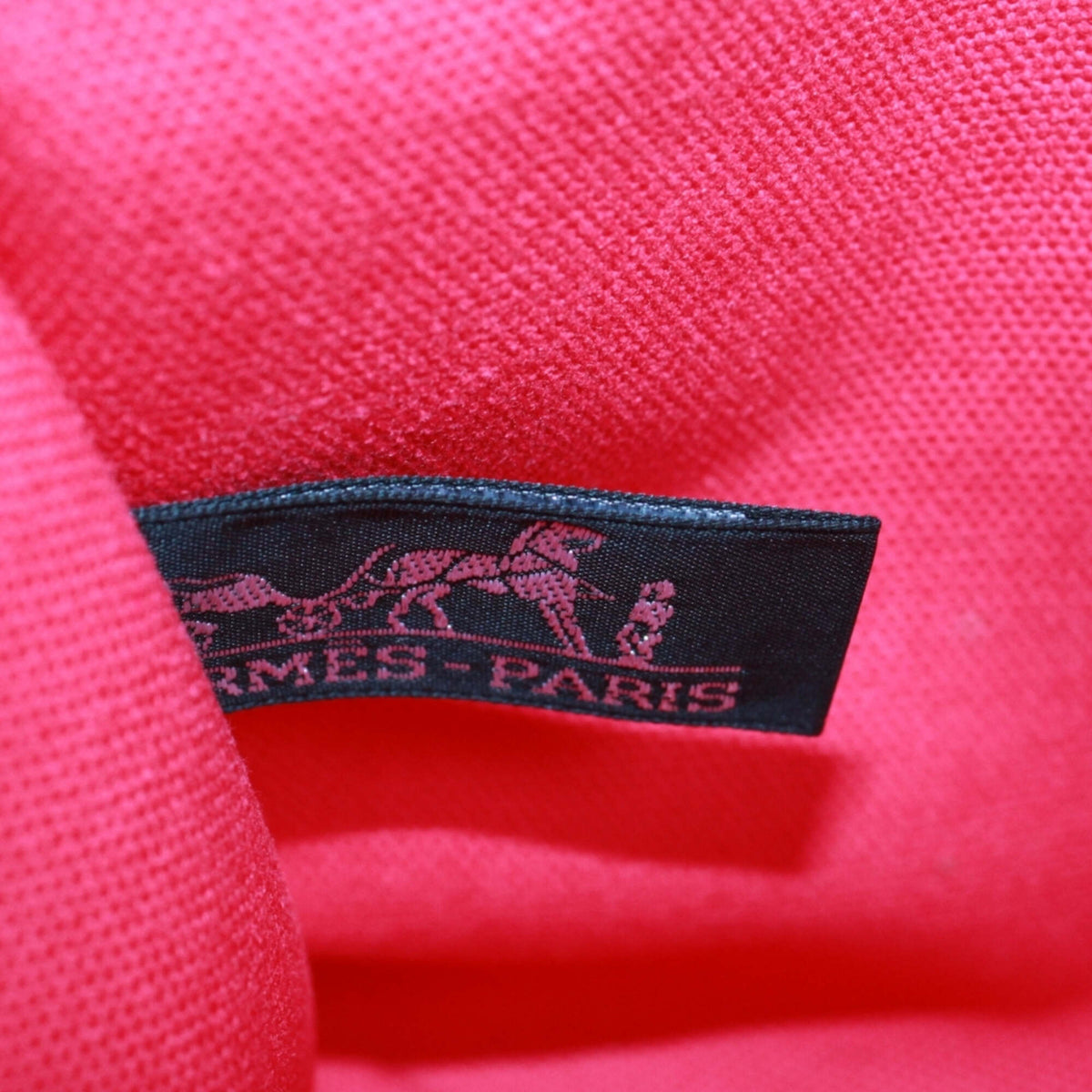 Hermes Pink Canvas Pouch (Pre-Owned)