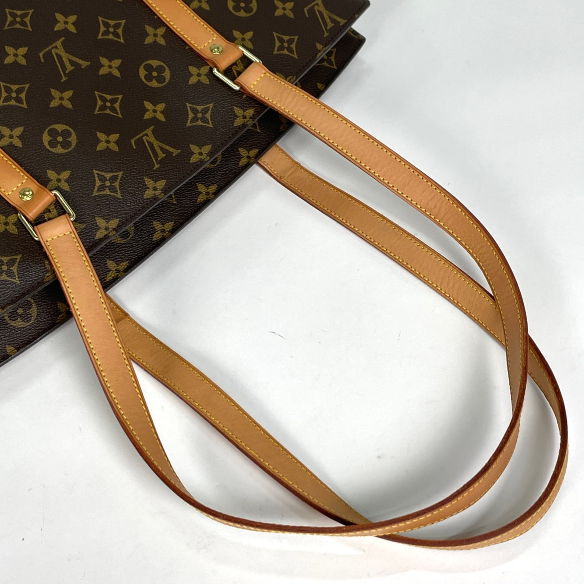 Louis Vuitton Brown Monogram Shoulder Bag Tote Bag (Pre-Owned)