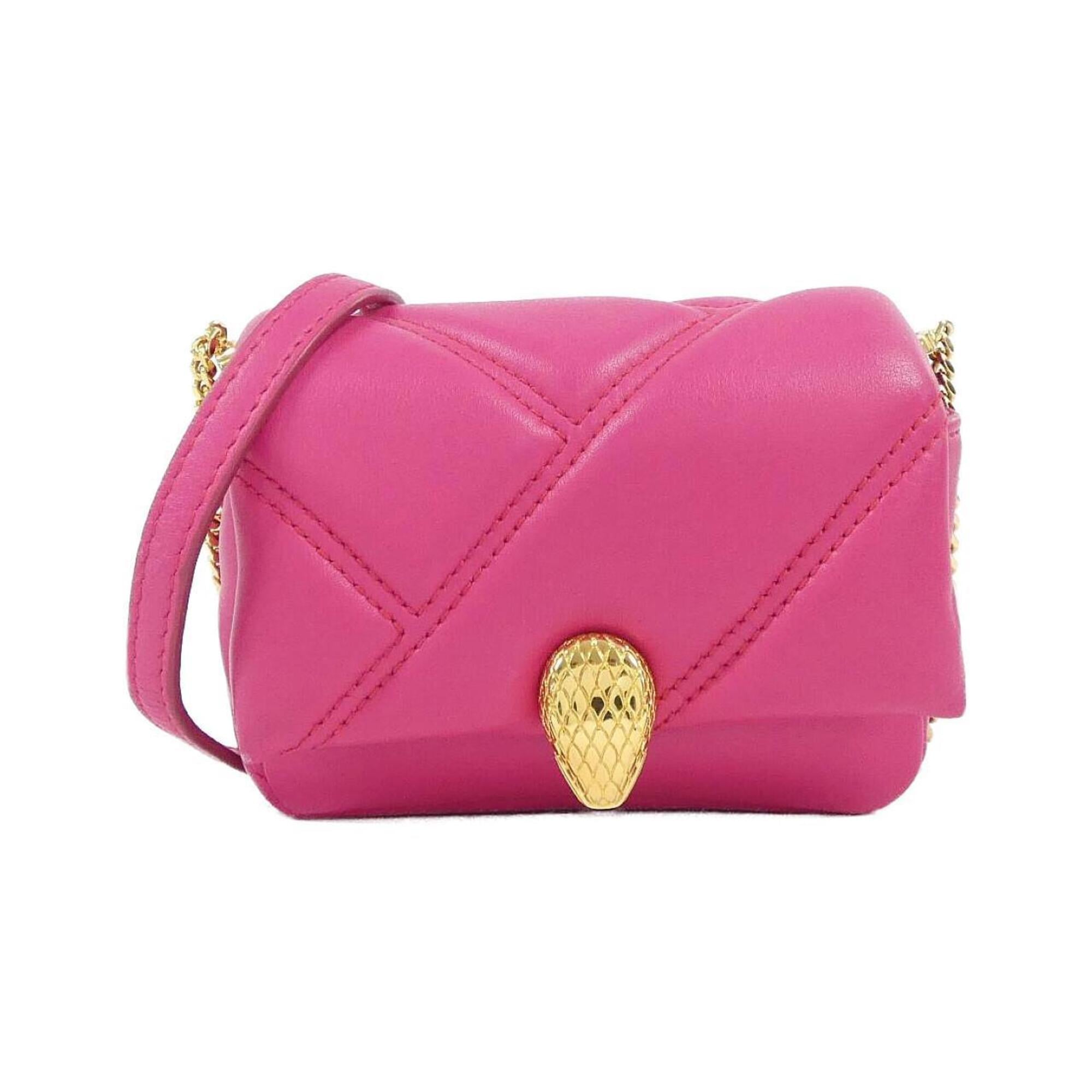 Bvlgari Pink Leather Shoulder Bag (Pre-Owned)