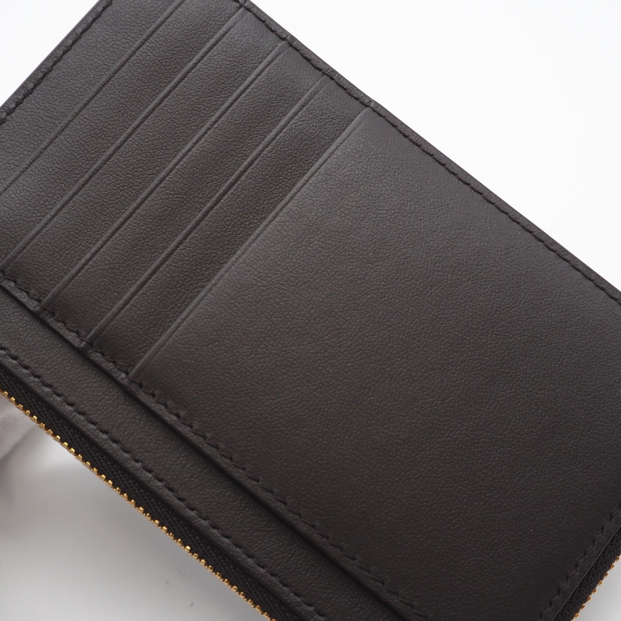 Balenciaga Brown Yellow Leather Coin Purse/Coin Case (Pre-Owned)