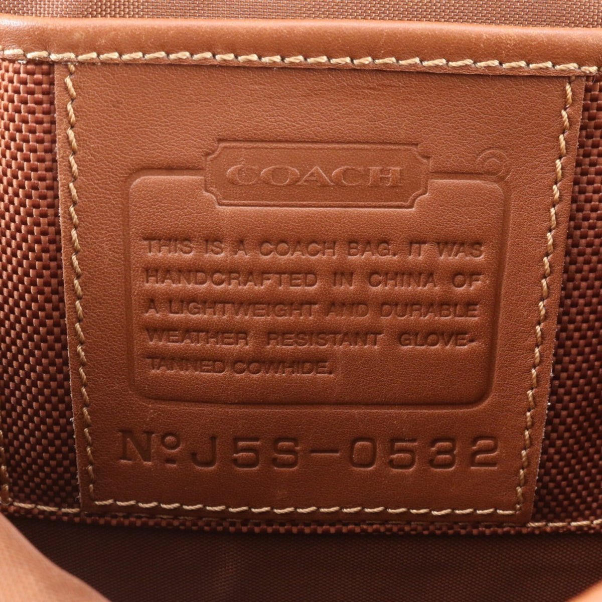 Coach Brown Leather Briefcase Shoulder Bag (Pre-Owned)