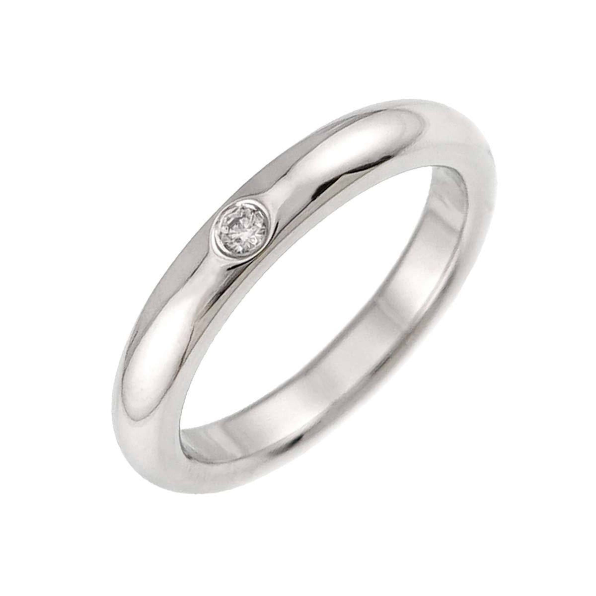 Tiffany Platinum Platinum 950 Band Ring (Pre-Owned)