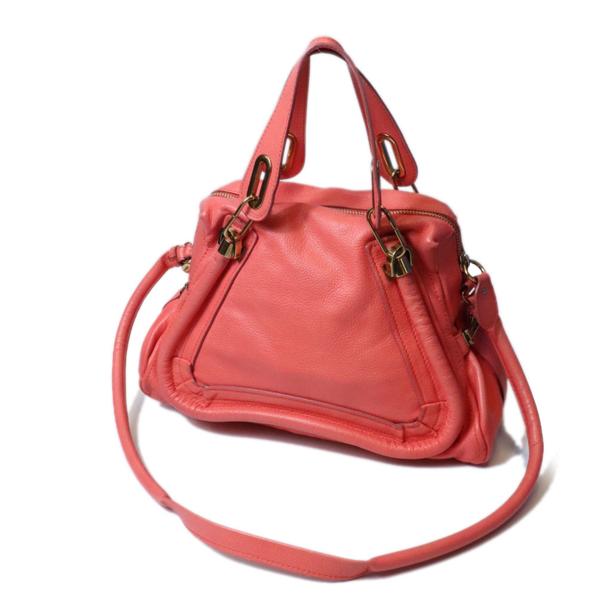 Chloé Pink Leather Shoulder Bag (Pre-Owned)