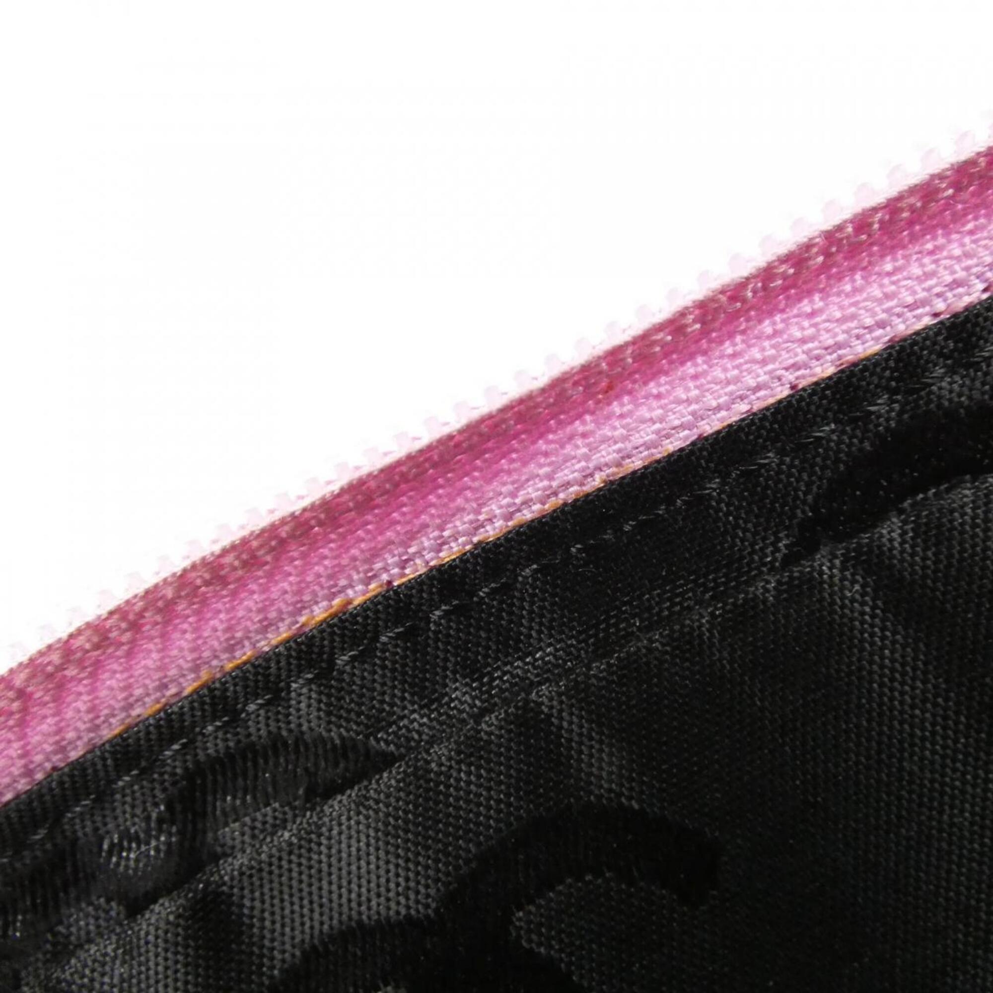 Chanel Black Pink Leather Shoulder Bag (Pre-Owned)