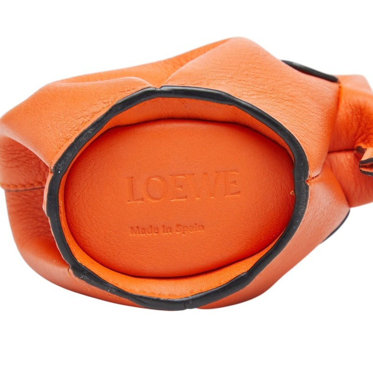 Loewe Orange Leather Coin Purse/Coin Case (Pre-Owned)