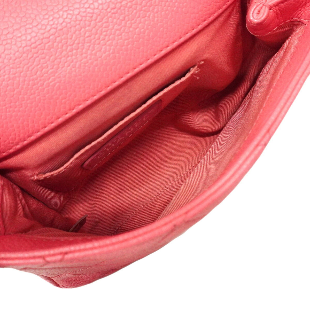 Chanel Pink Grained Calfskin Shoulder Bag (Pre-Owned)