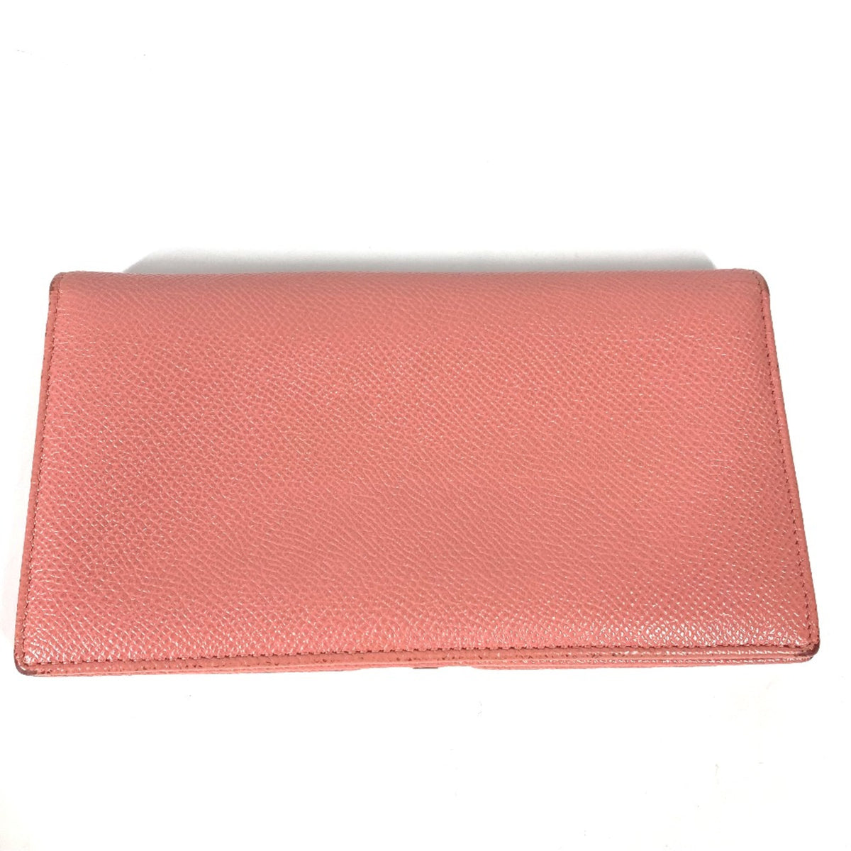 Bvlgari Pink Leather Long Wallet (Bi-Fold) (Pre-Owned)