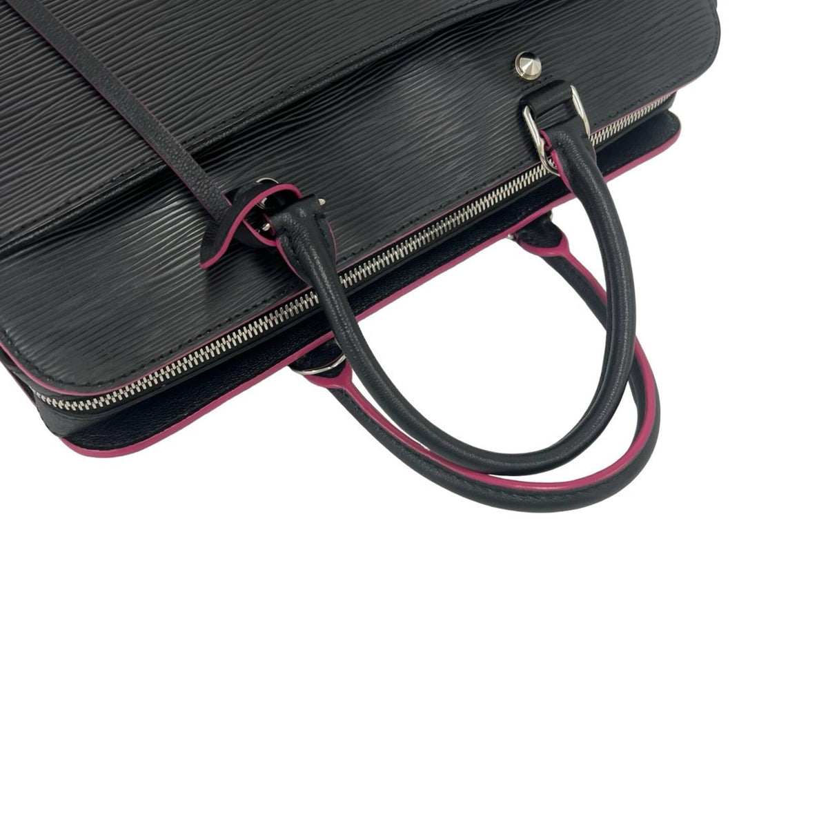 Louis Vuitton Black Pink Leather Handbag Shoulder Bag (Pre-Owned)