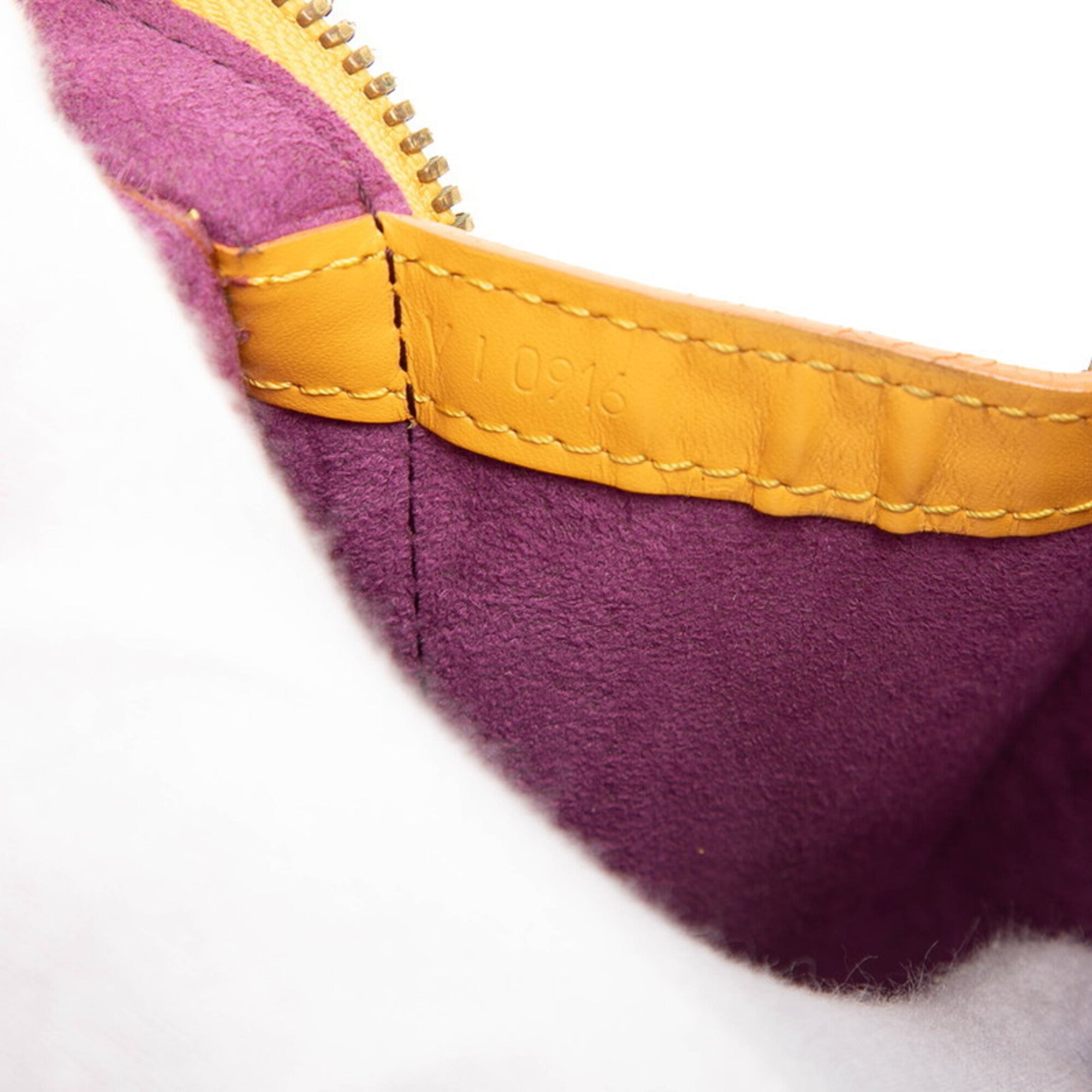 Louis Vuitton Yellow Leather Backpack (Pre-Owned)