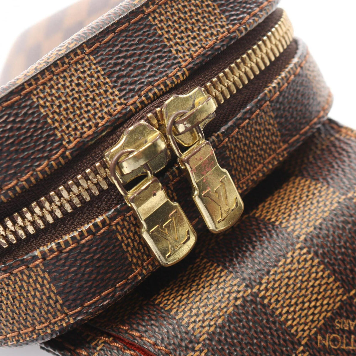 Louis Vuitton Brown Coated Canvas Fanny Pack Sling Bag (Pre-Owned)