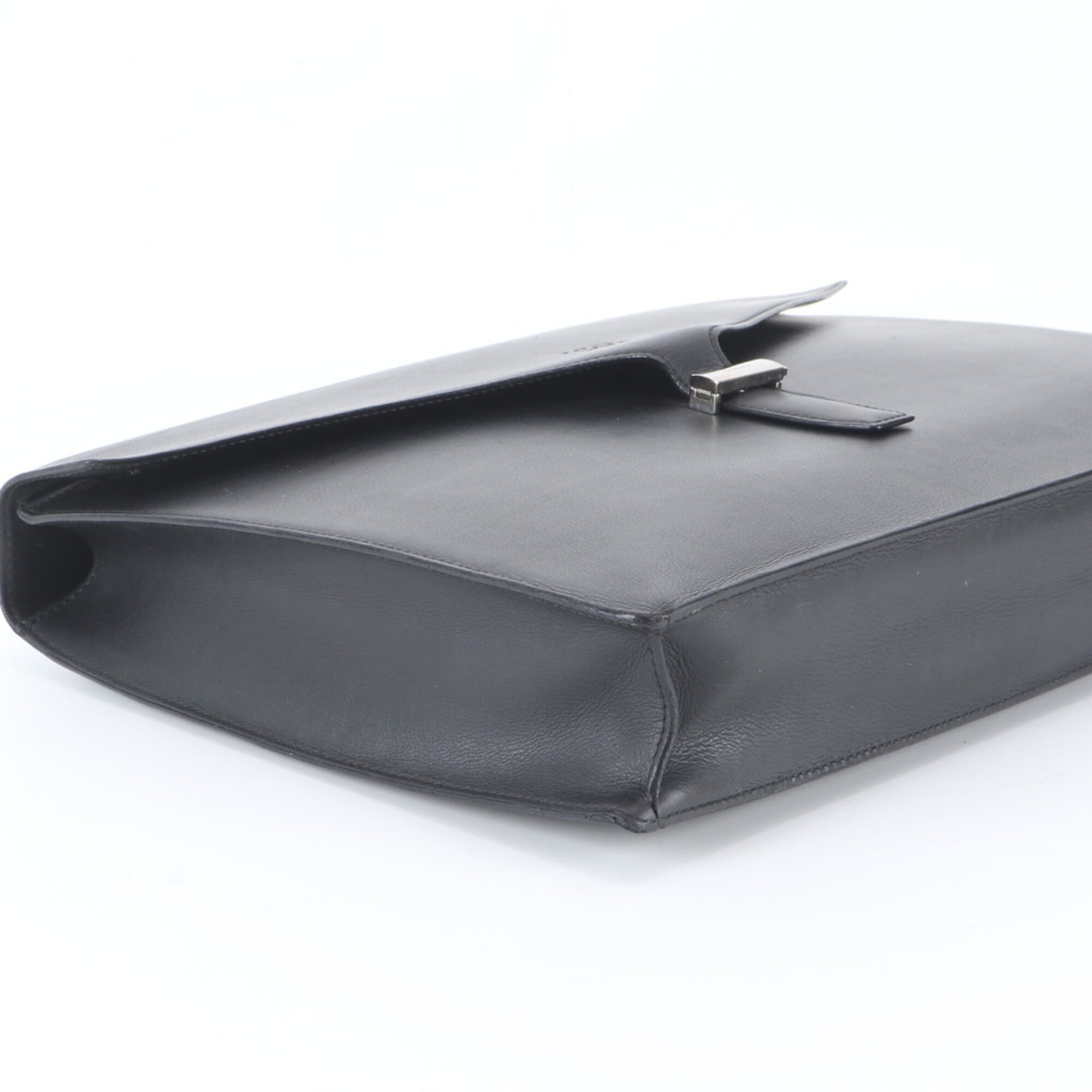 Loewe Black Leather Briefcase Handbag (Pre-Owned)