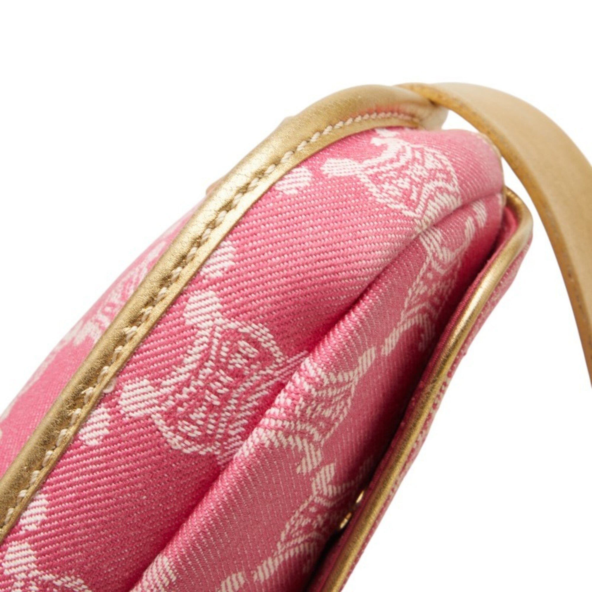 Celine Gold Pink Denim Sling Bag (Pre-Owned)