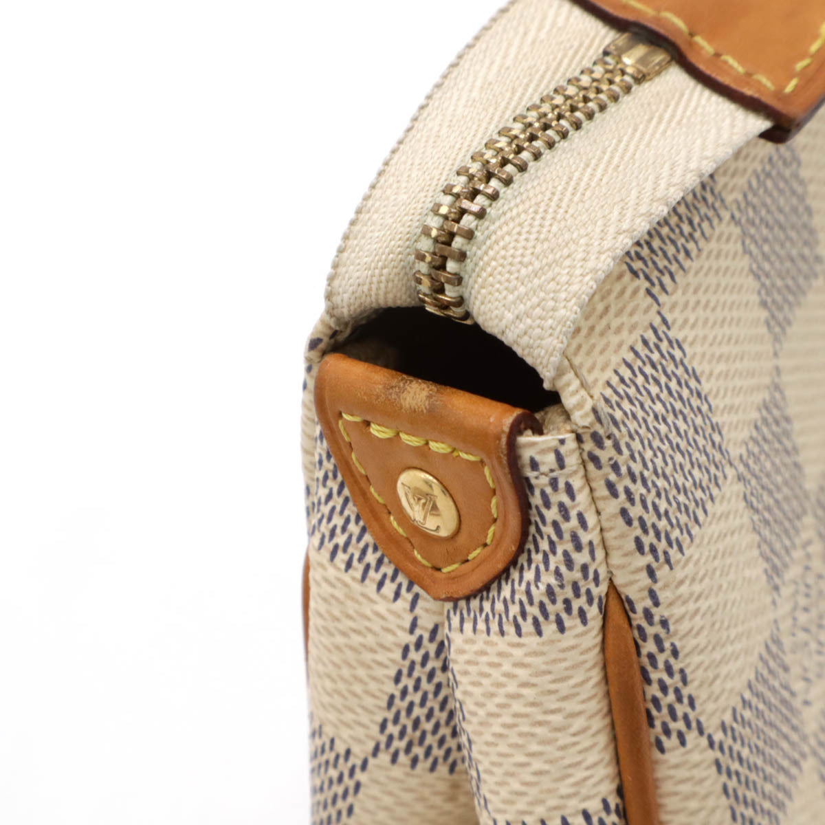 Louis Vuitton Damier Azur Ivory Pvc Shoulder Bag (Pre-Owned)