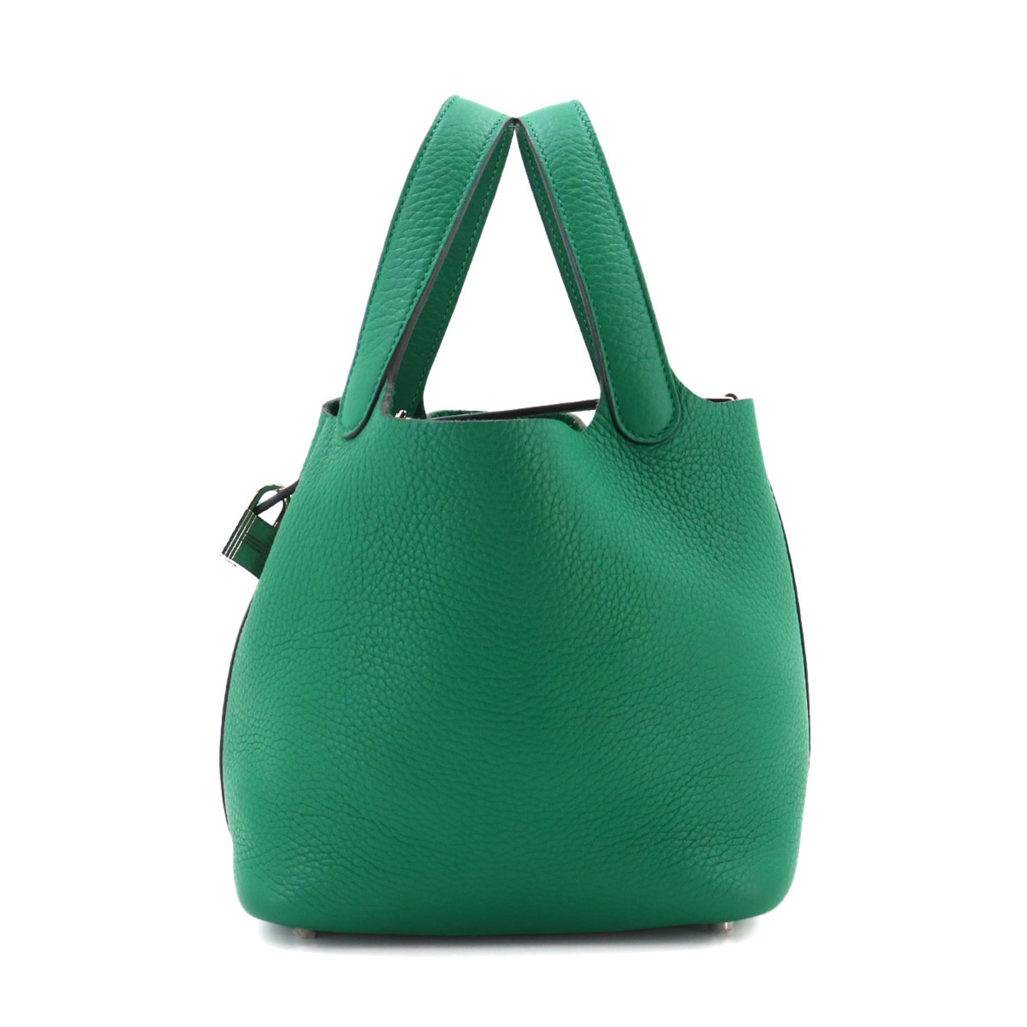 Piko Green Leather Handbag (Pre-Owned)
