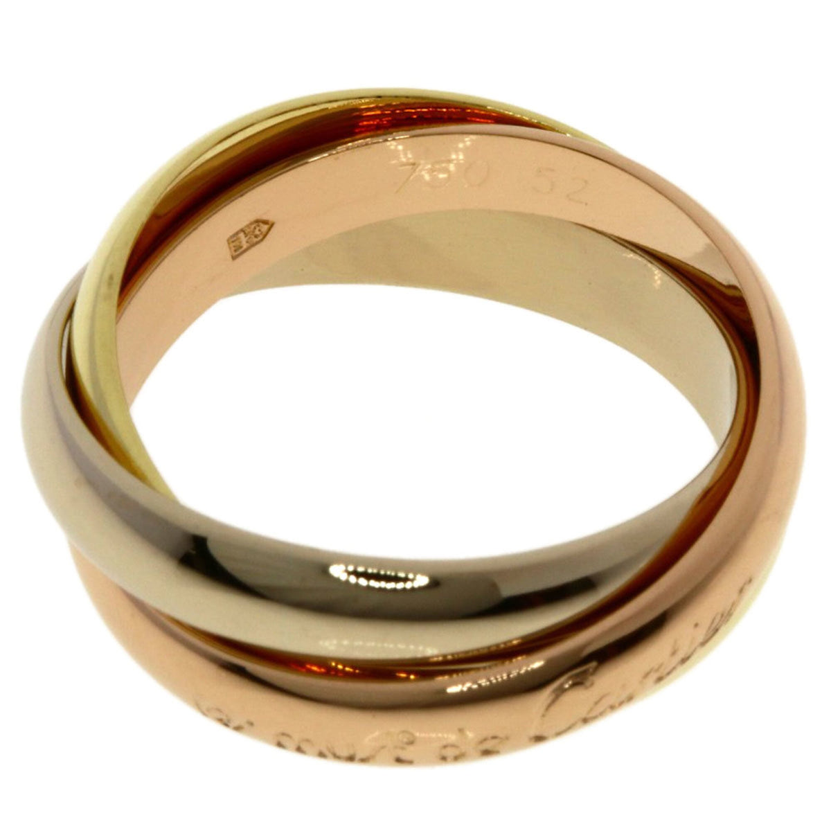 Cartier Trinity Yellow Gold (18K) Pink Gold (18K) White Gold (18K) Band Ring (Pre-Owned)