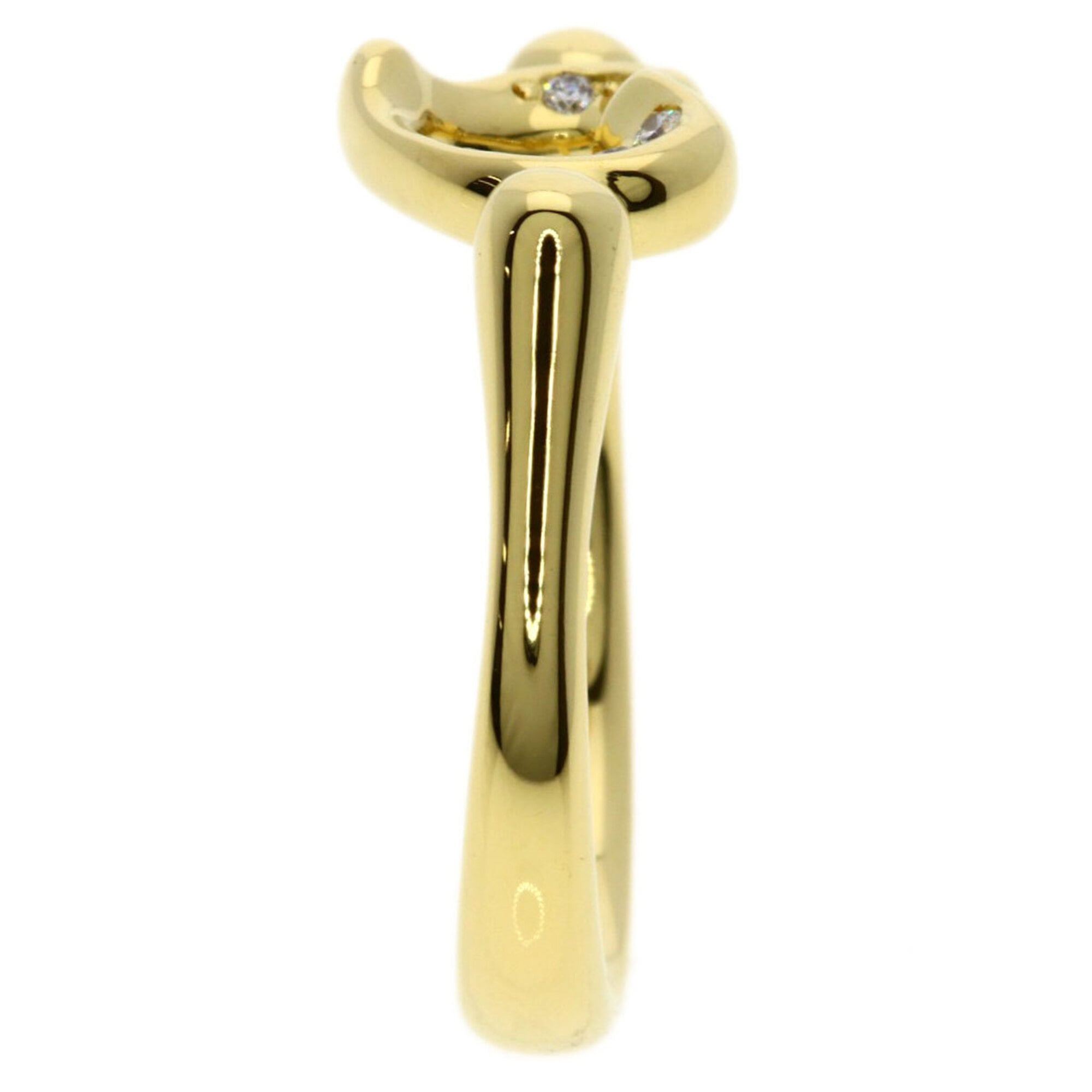 Tiffany Open Heart Yellow Gold (18K) Band Ring (Pre-Owned)
