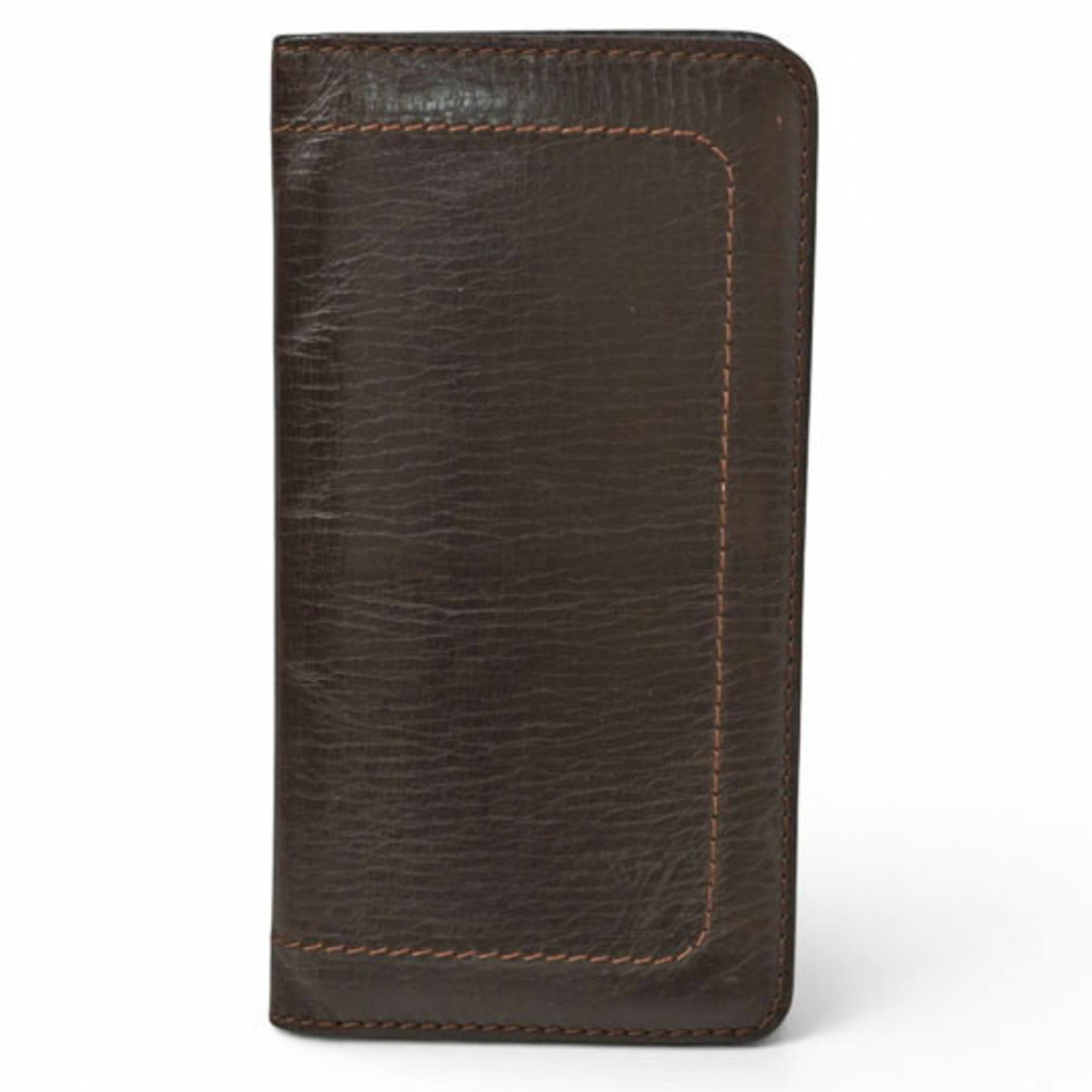 Louis Vuitton Utah Coffee Dark Brown Utah Leather Long Wallet (Bi-Fold) (Pre-Owned)