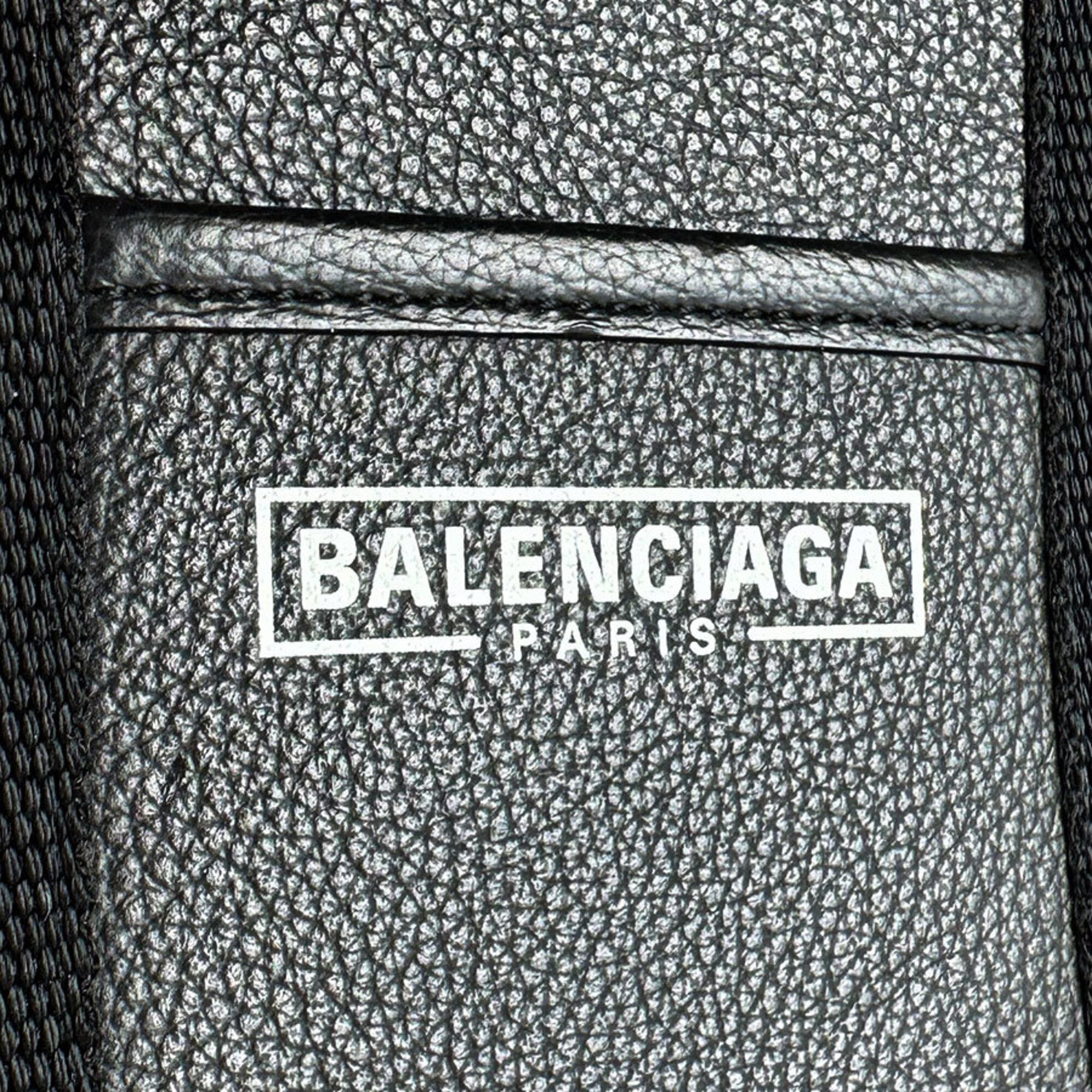 Balenciaga Black Leather Handbag Shoulder Bag (Pre-Owned)