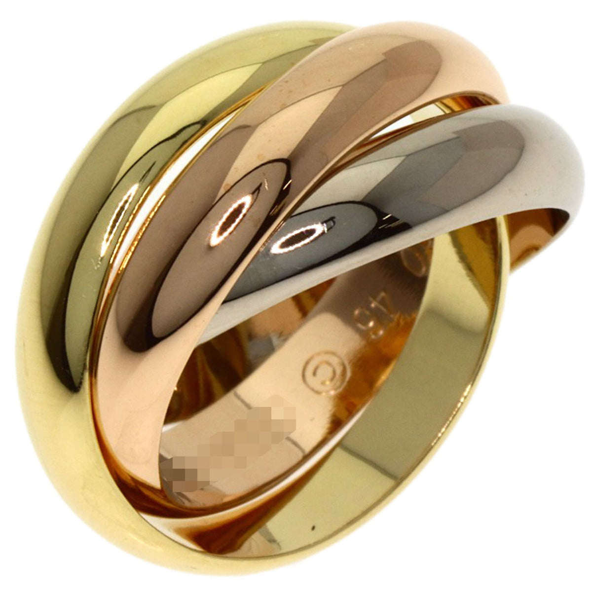 Cartier Trinity Yellow Gold (18K) Pink Gold (18K) White Gold (18K) Band Ring (Pre-Owned)
