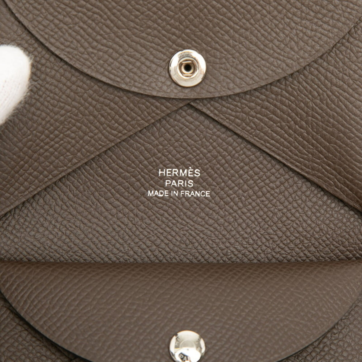 Hermes Brown Epsom Leather Coin Purse/Coin Case (Pre-Owned)