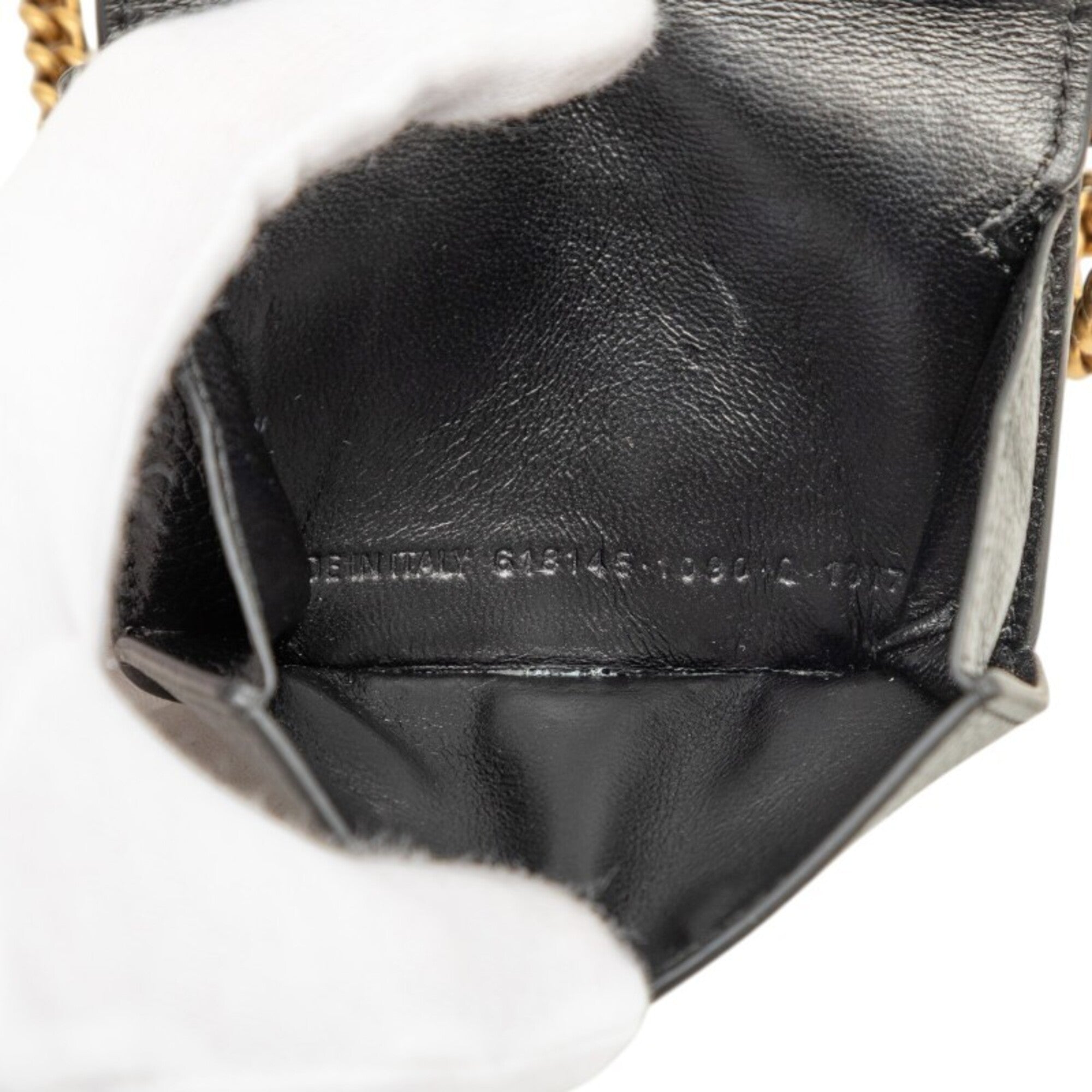 Balenciaga Black Leather Wallet (Tri-Fold) (Pre-Owned)