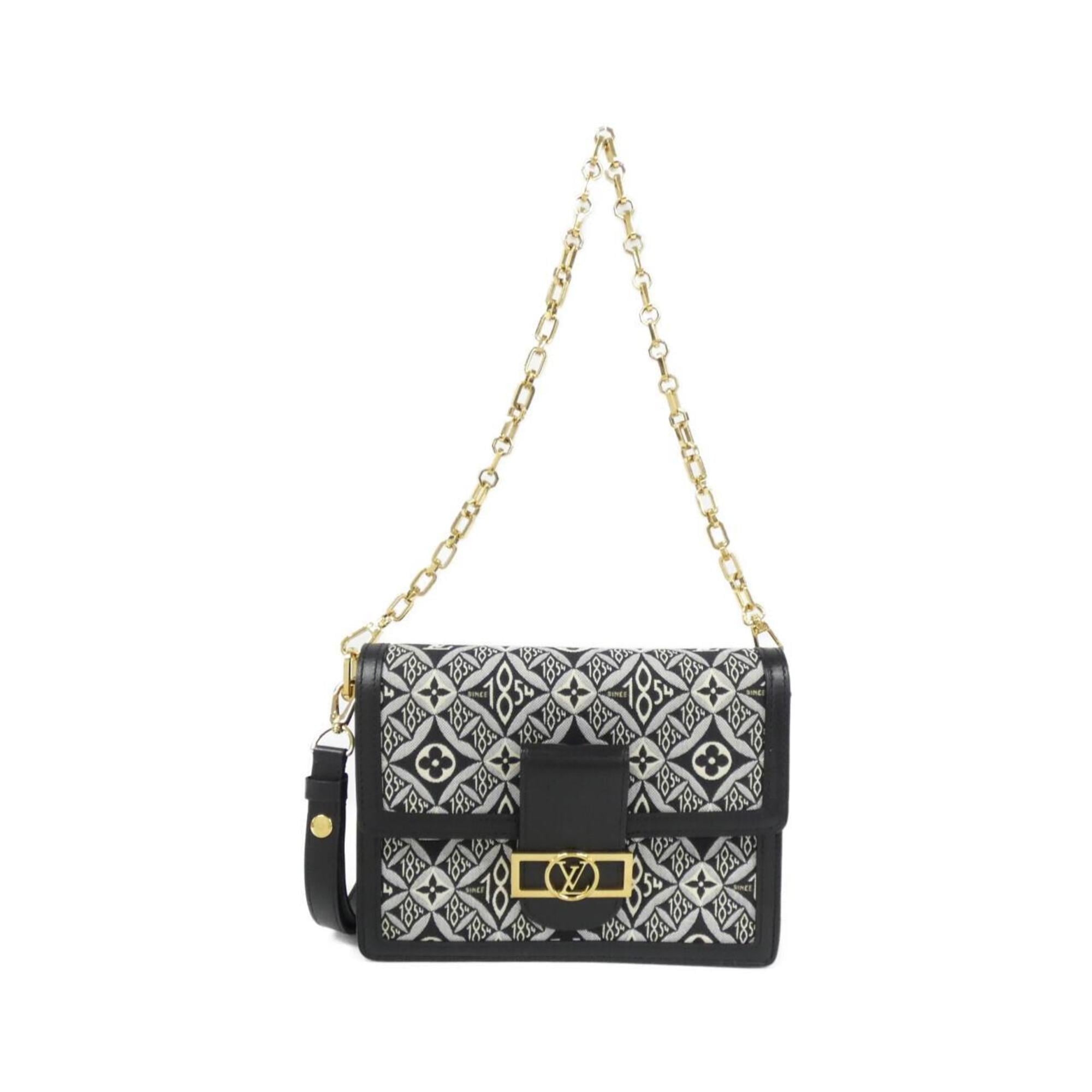 Louis Vuitton Gray Jacquard Shoulder Bag (Pre-Owned)