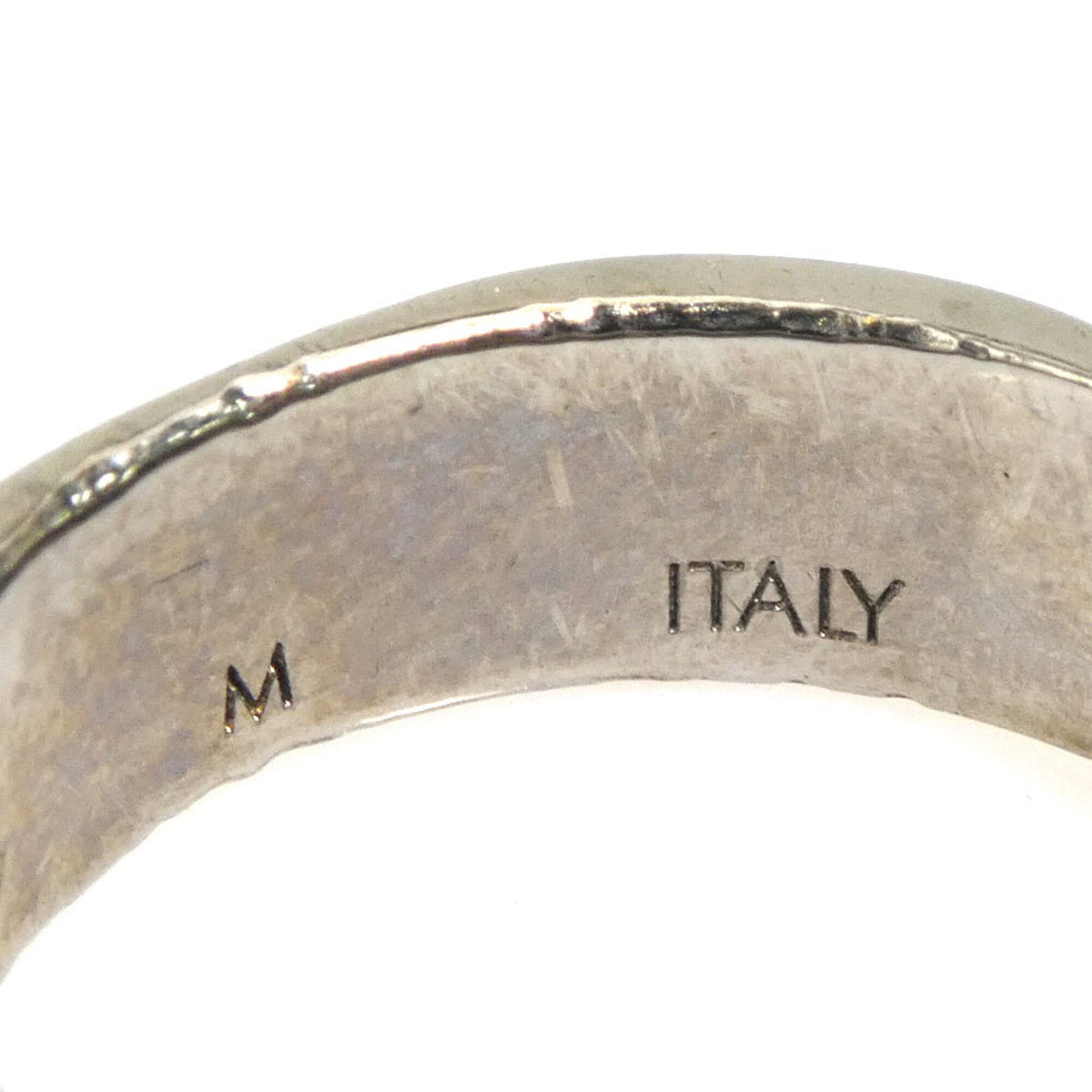 Louis Vuitton Silver Metal Band Ring (Pre-Owned)