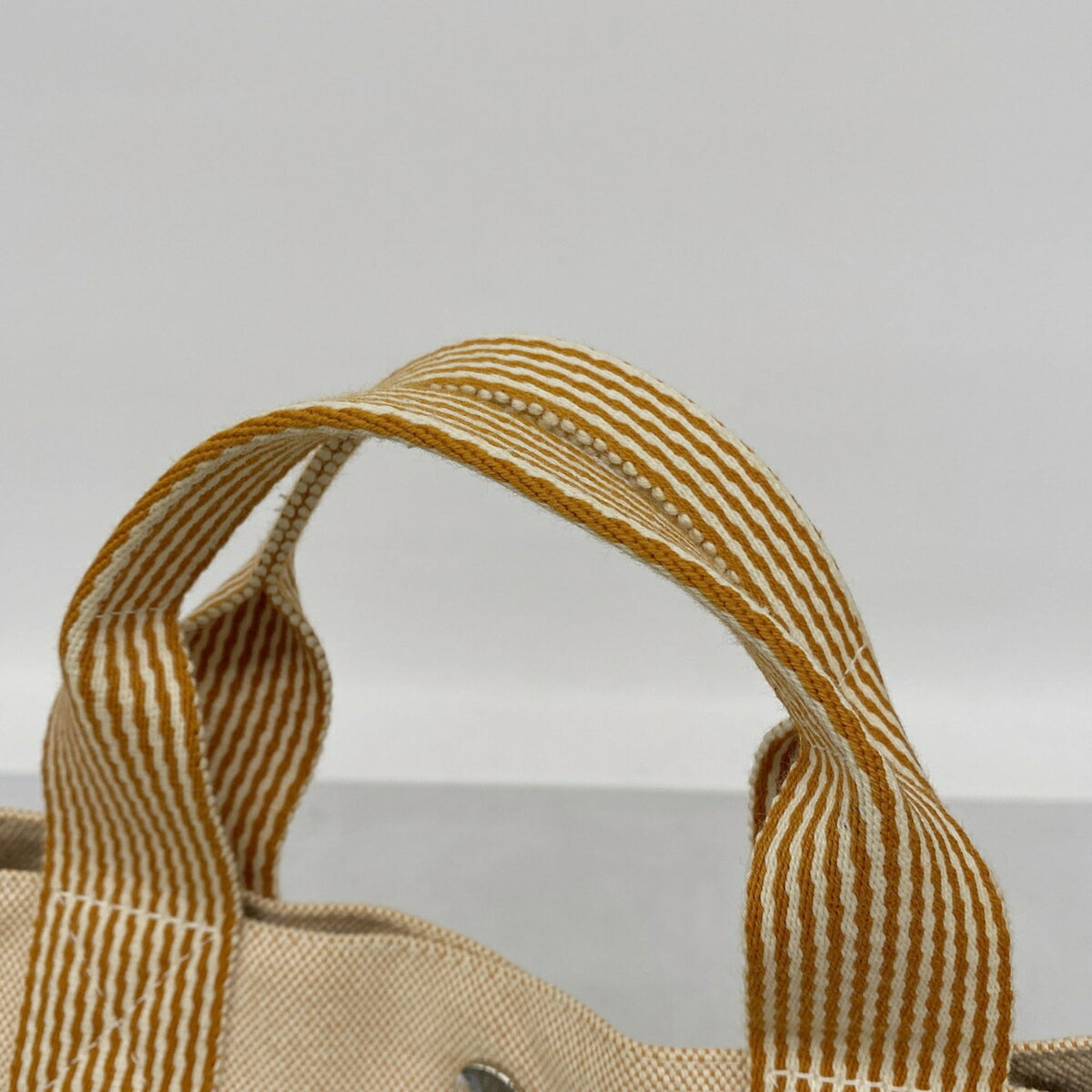 Hermes Orange Canvas Tote Bag (Pre-Owned)