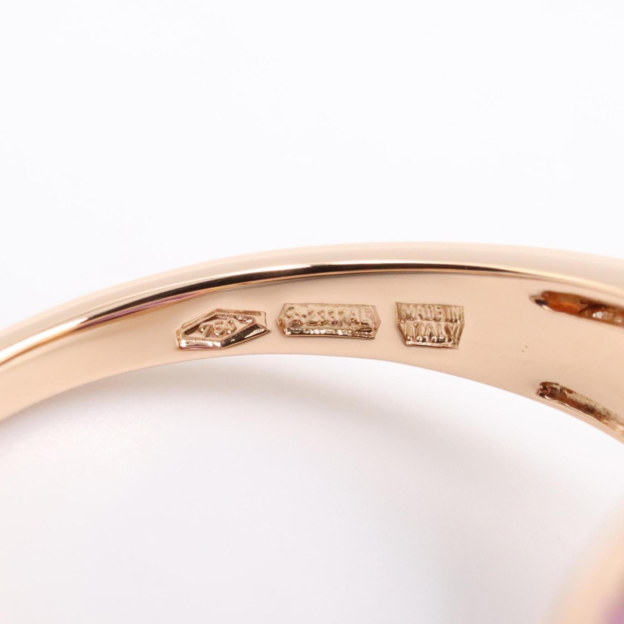 Bvlgari Gold Clear Purple Pink Gold (18K) Band Ring (Pre-Owned)