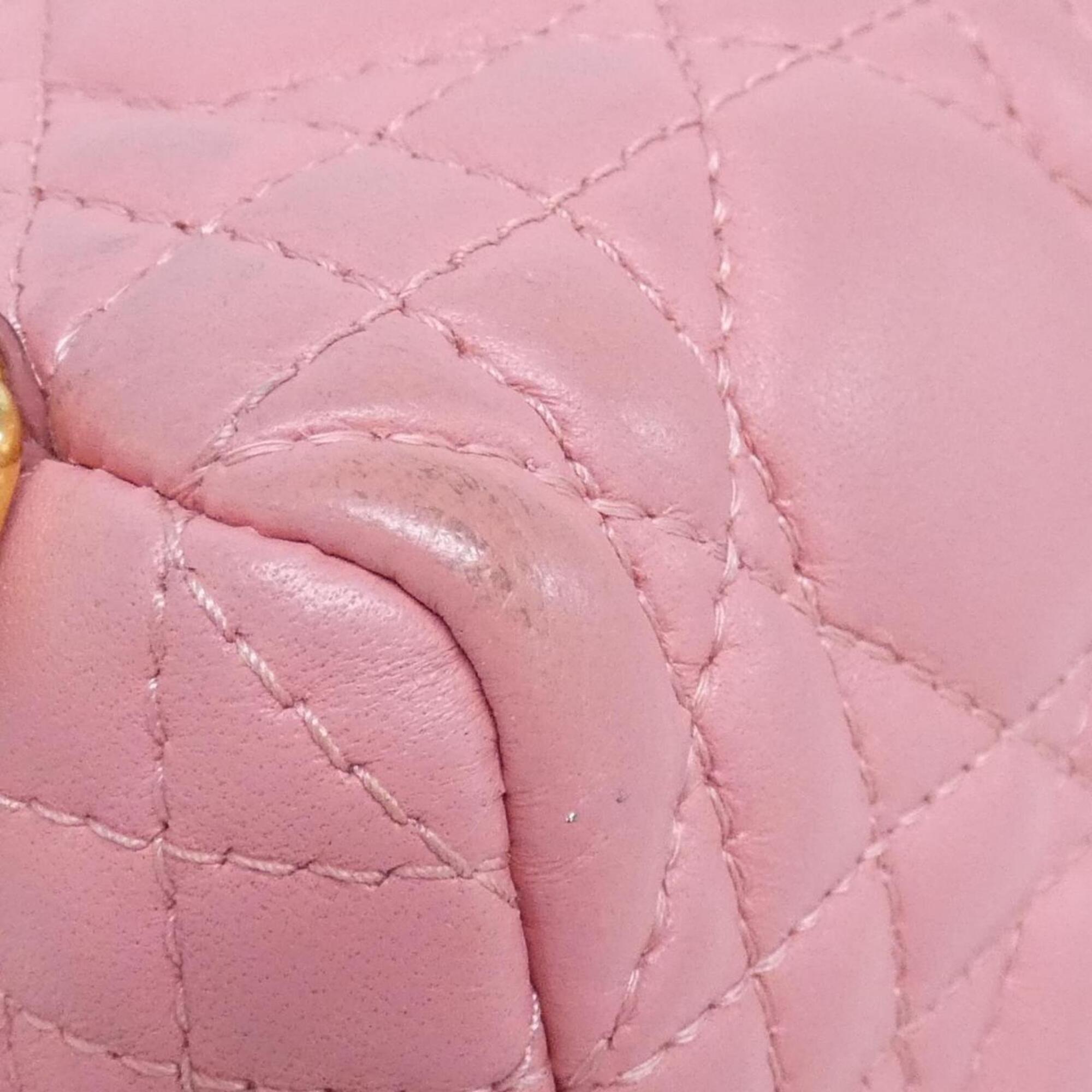 Christian Dior Pink Leather Backpack (Pre-Owned)