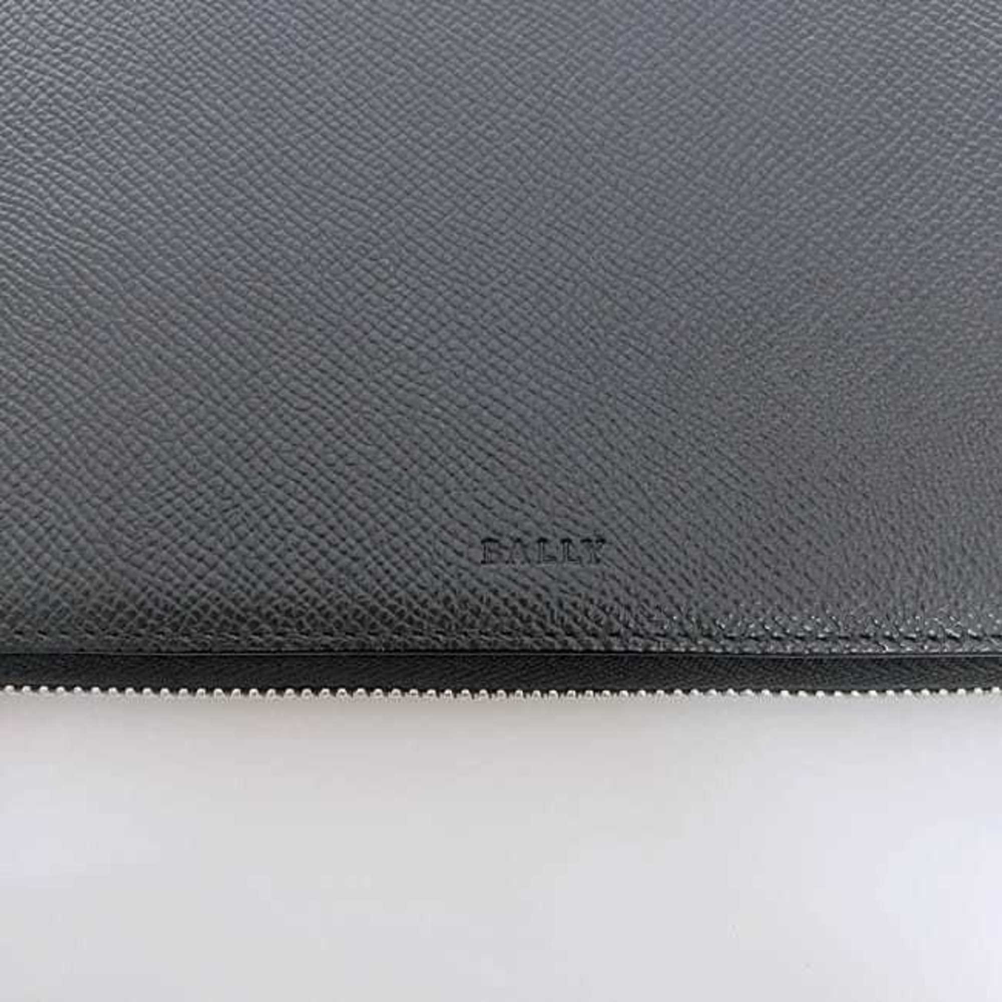 Bally Black Leather Long Wallet (Bi-Fold) (Pre-Owned)