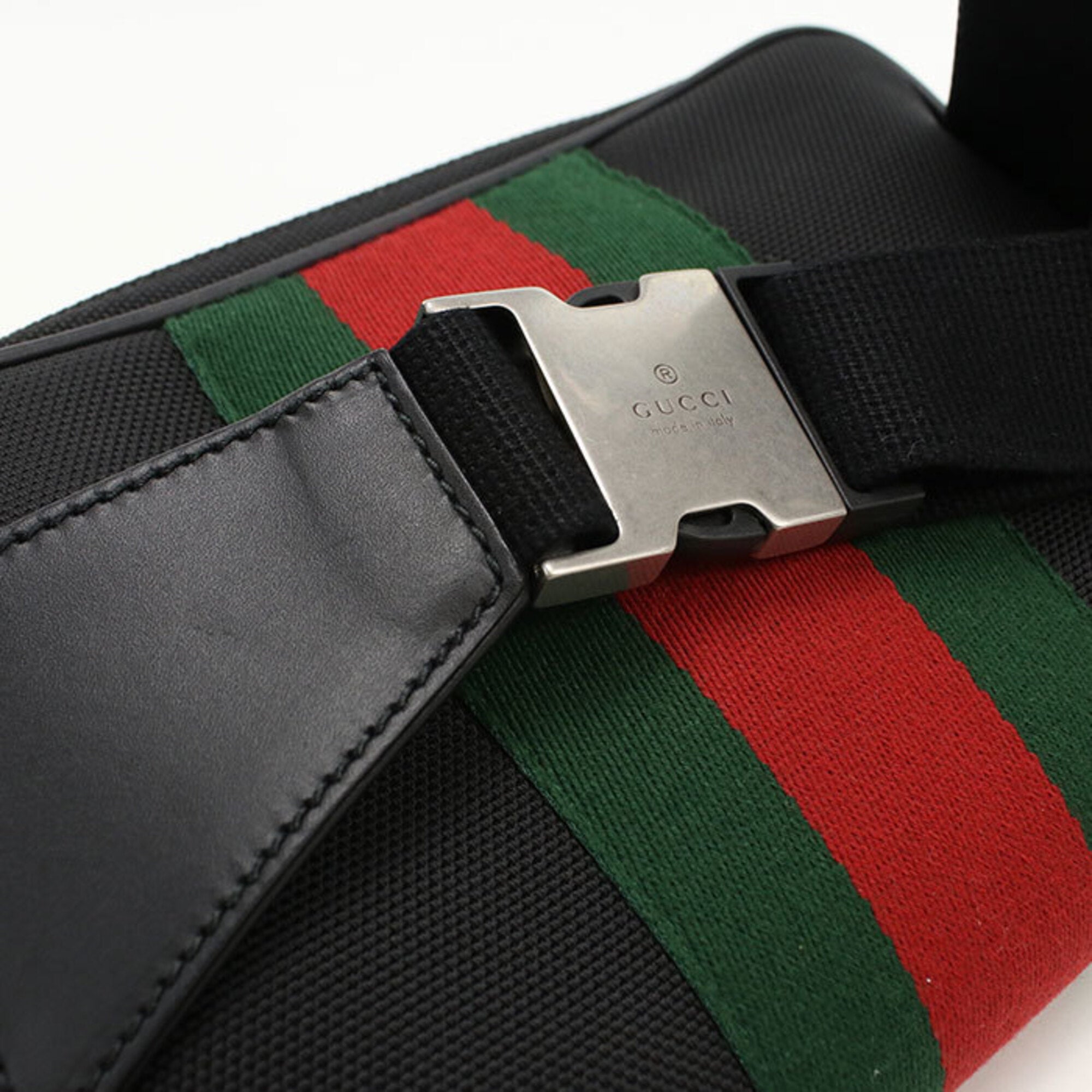Gucci Black Canvas Sling Bag (Pre-Owned)