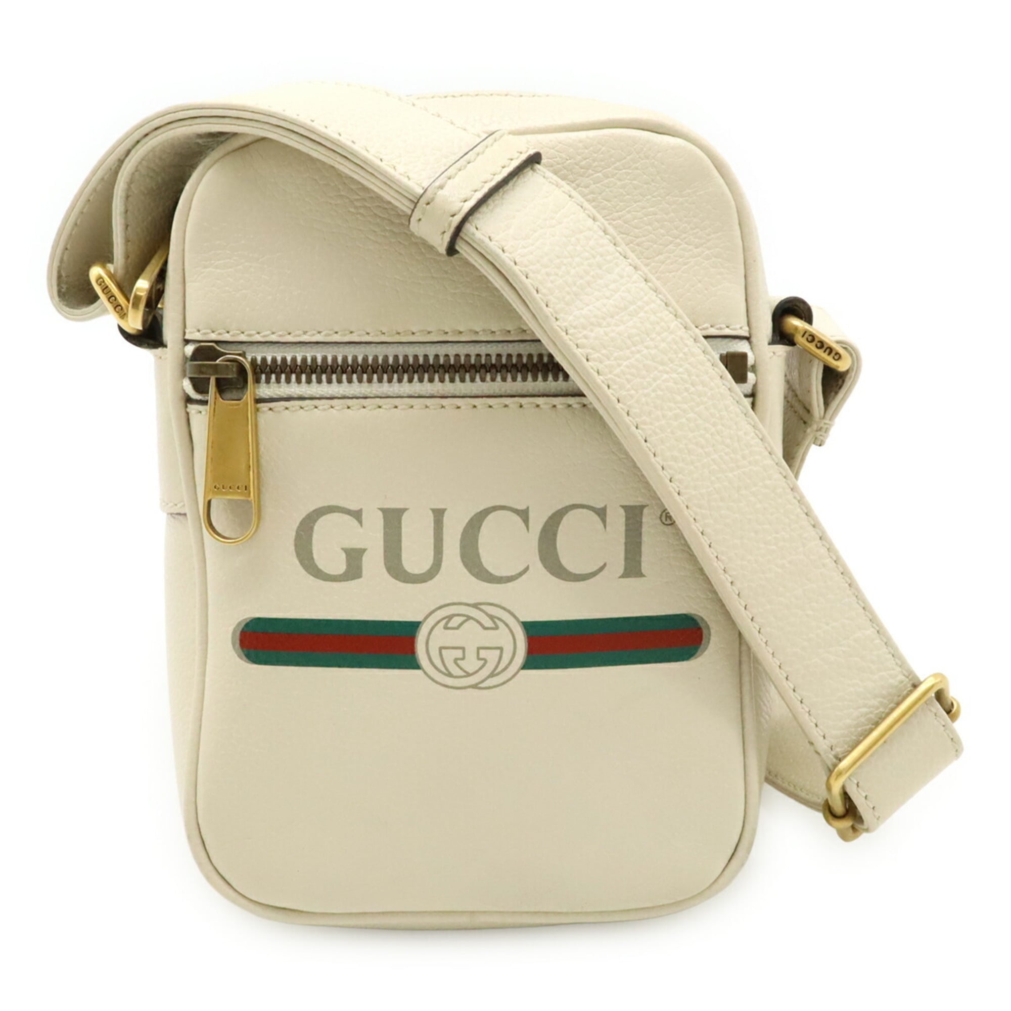 Gucci Ivory Leather Pochette Shoulder Bag (Pre-Owned)