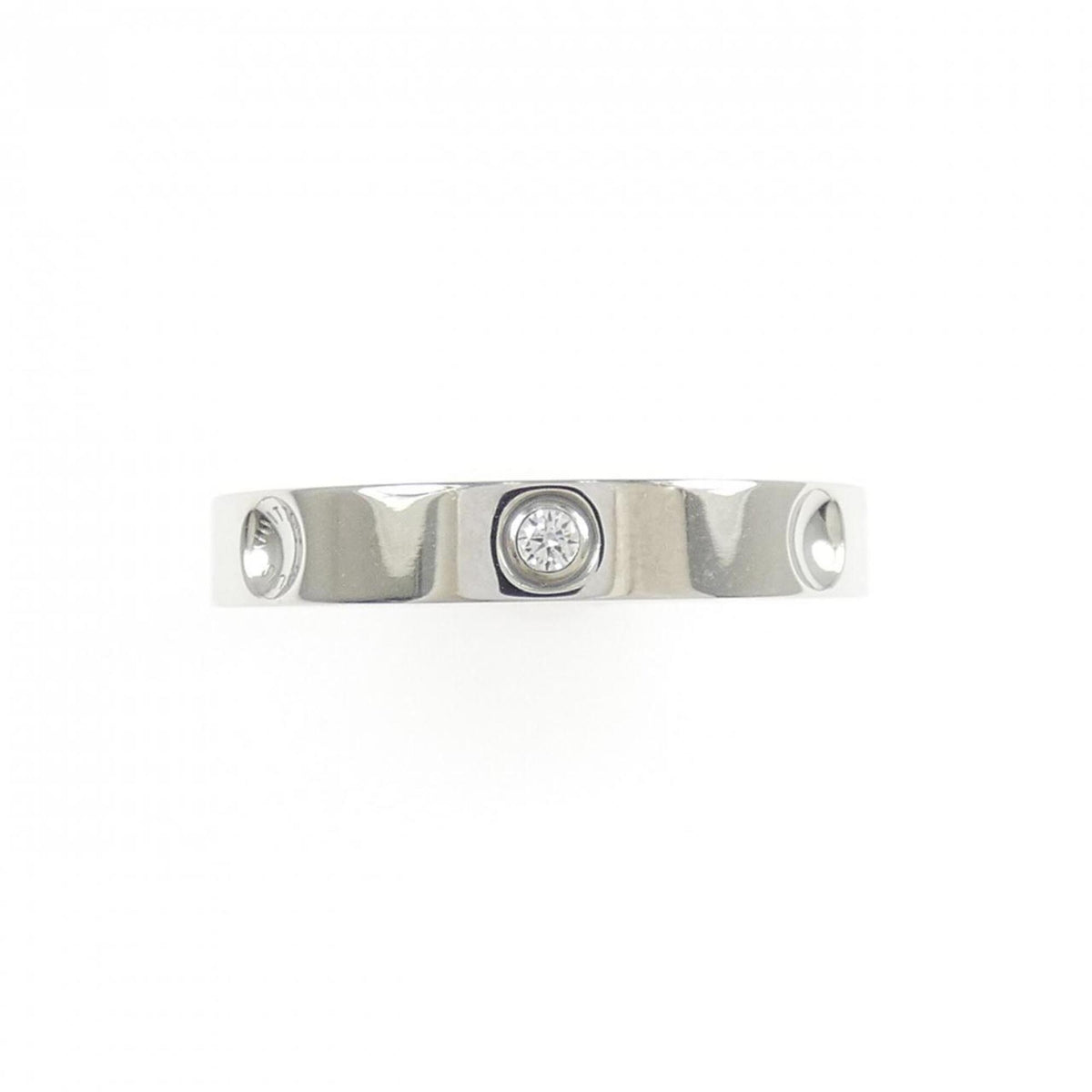 Louis Vuitton Platinum Platinum 950 Band Ring (Pre-Owned)