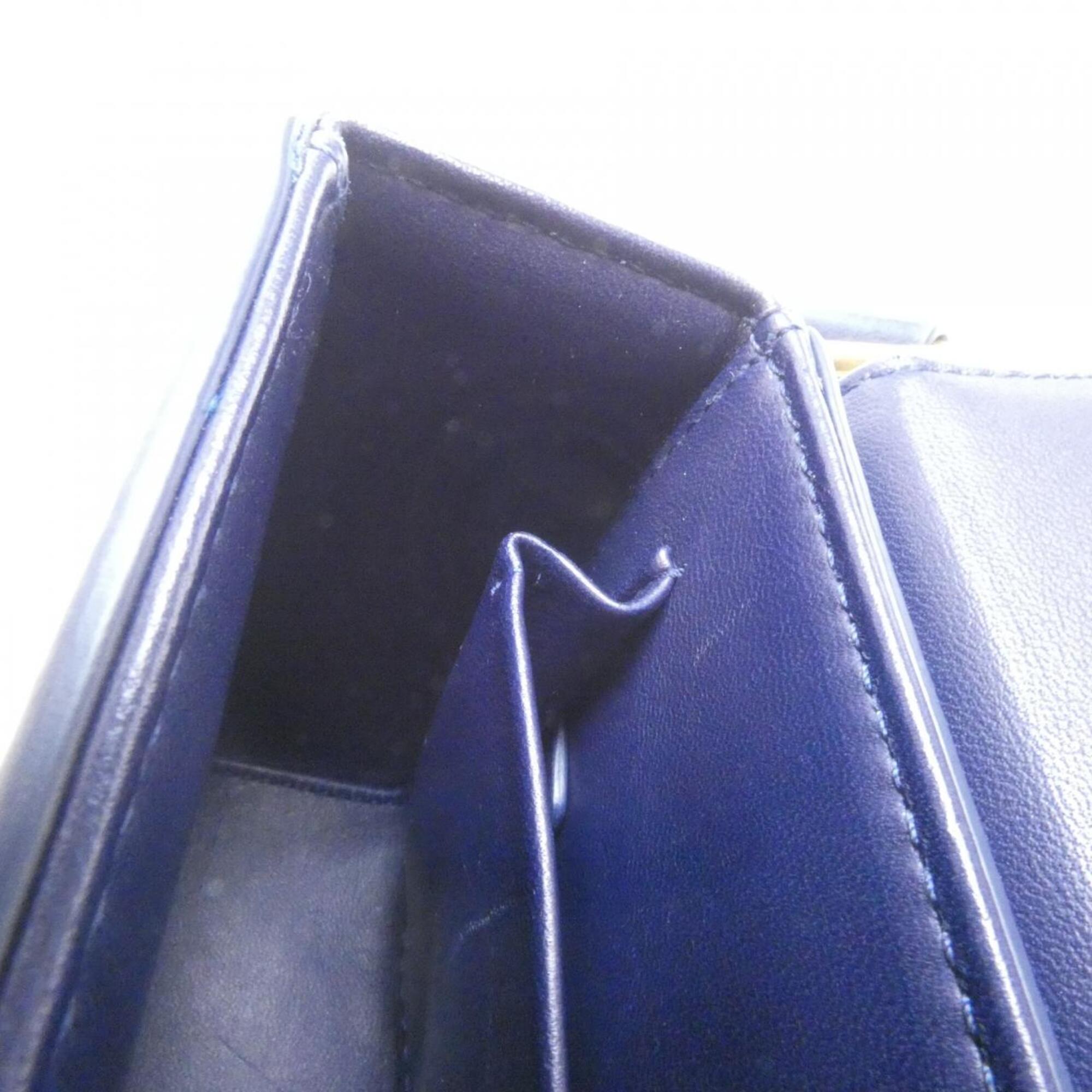 Christian Dior Blue Leather Shoulder Bag (Pre-Owned)