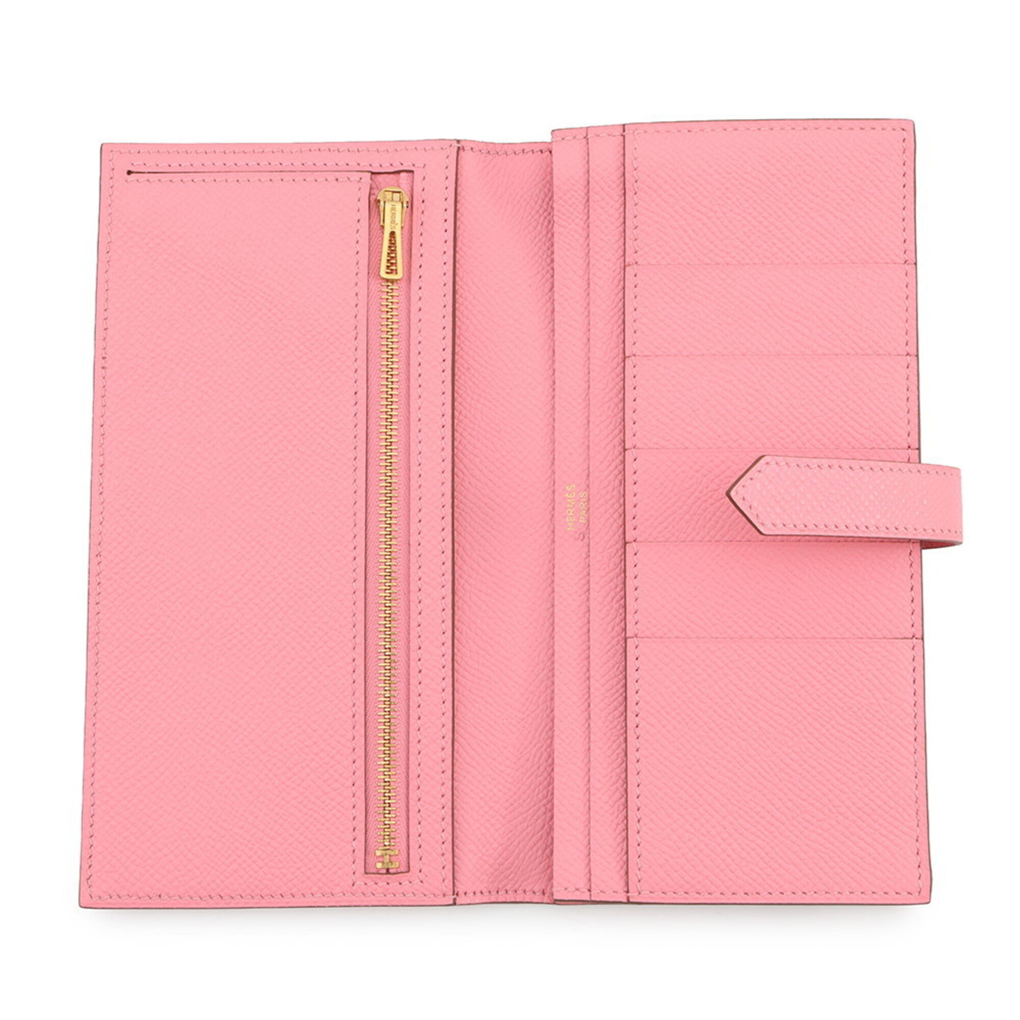 Hermes Rose Confetti Epsom Leather Long Wallet (Bi-Fold) (Pre-Owned)