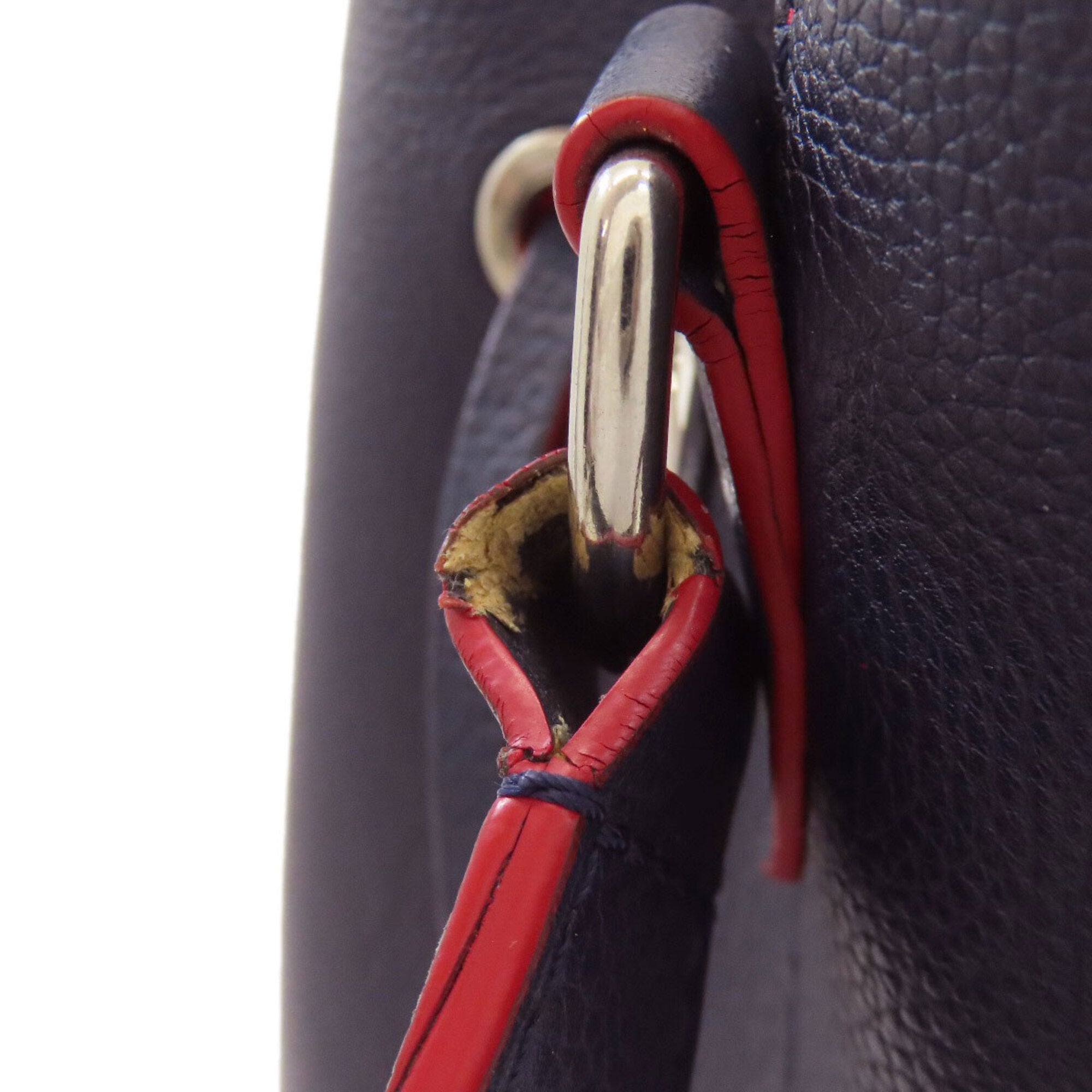 Louis Vuitton Navy Leather Shoulder Bag (Pre-Owned)