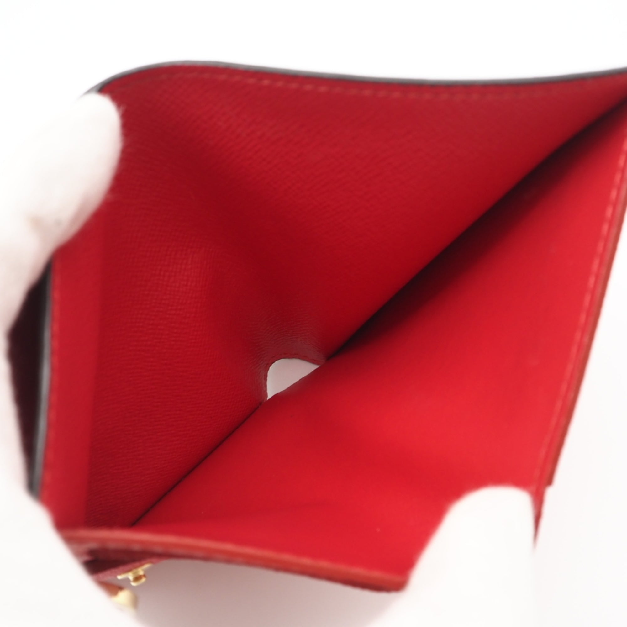 Louis Vuitton Beige Brown Red Color Coated Canvas Leather Wallet (Bi-Fold) (Pre-Owned)