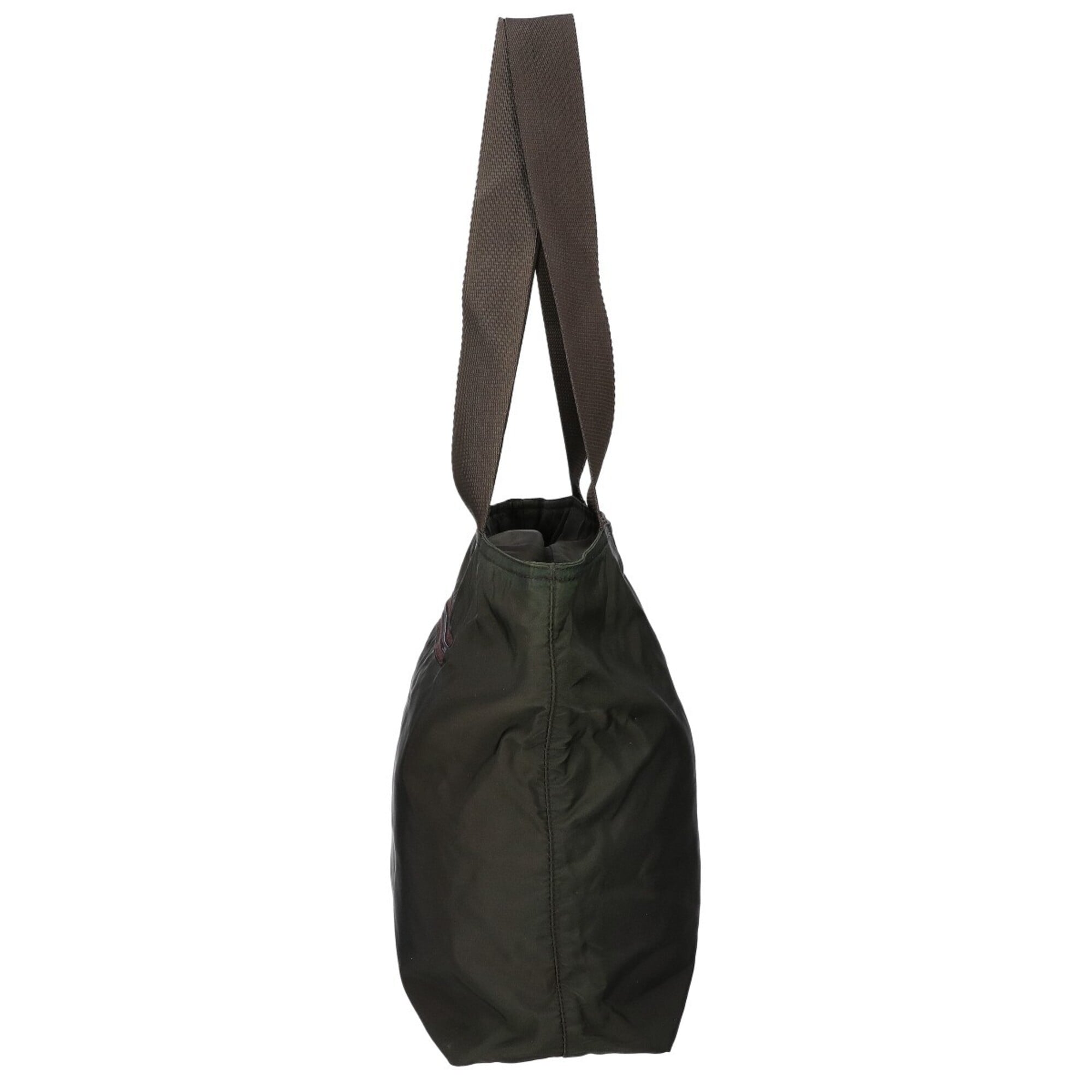 Prada Khaki Nylon Tote Bag (Pre-Owned)