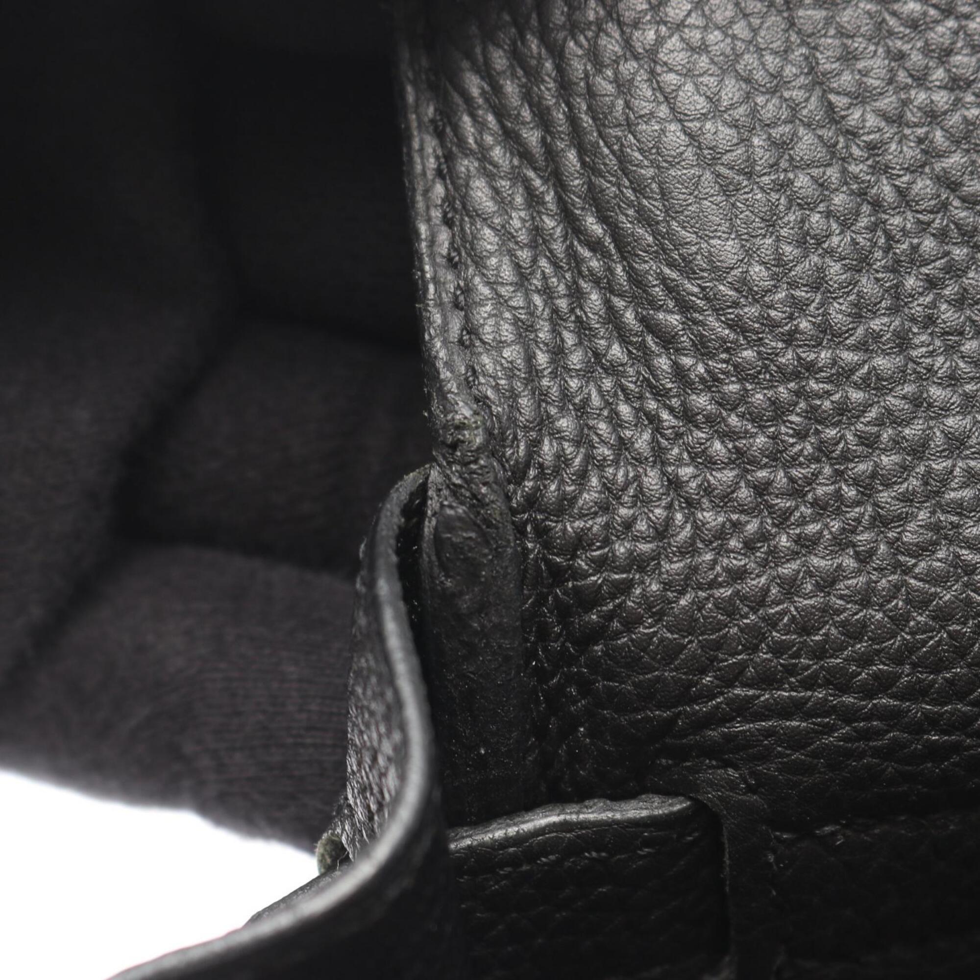 Hermes Black Togo Leather Handbag (Pre-Owned)