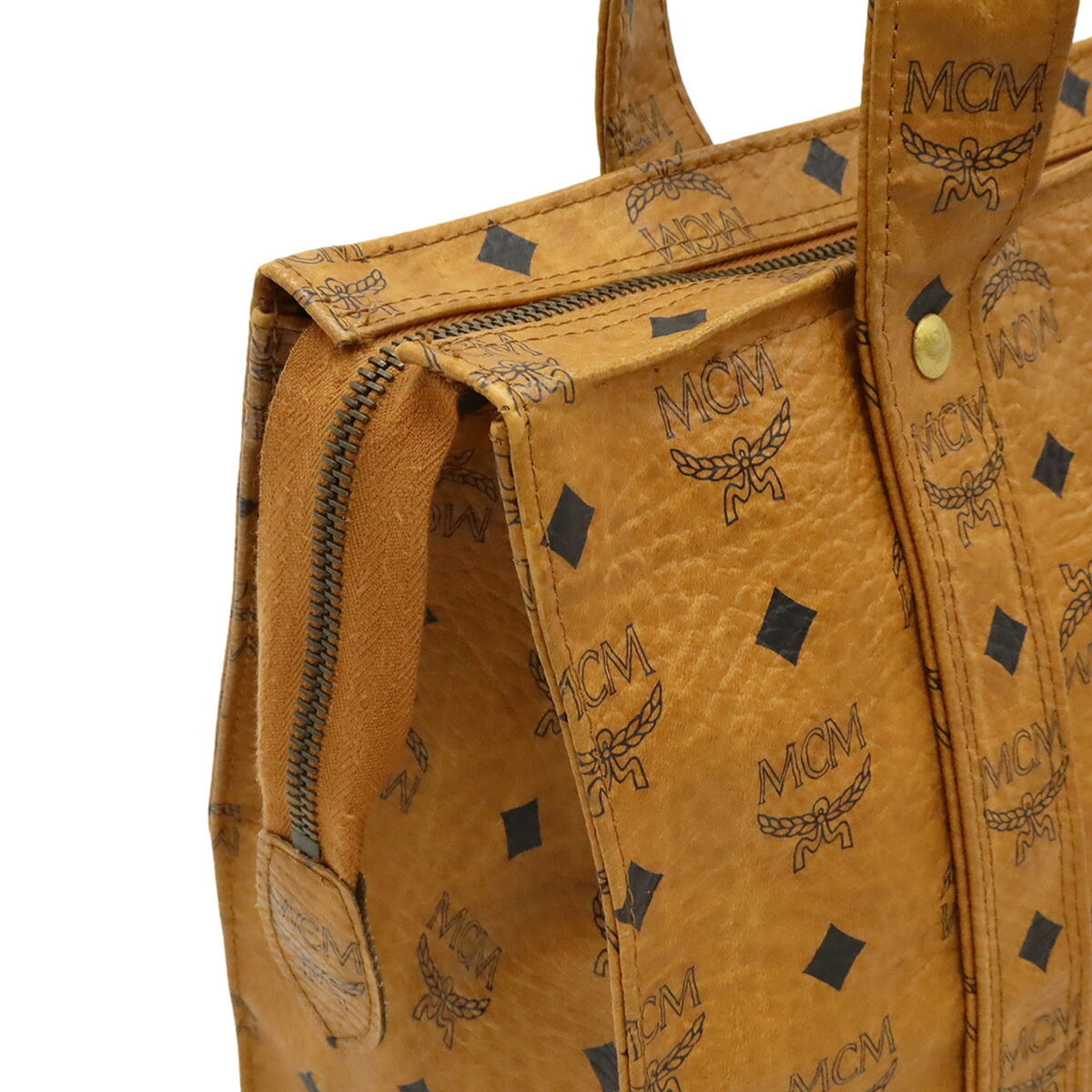 Mcm Visetos Coated Canvas Shoulder Bag Tote Bag (Pre-Owned)