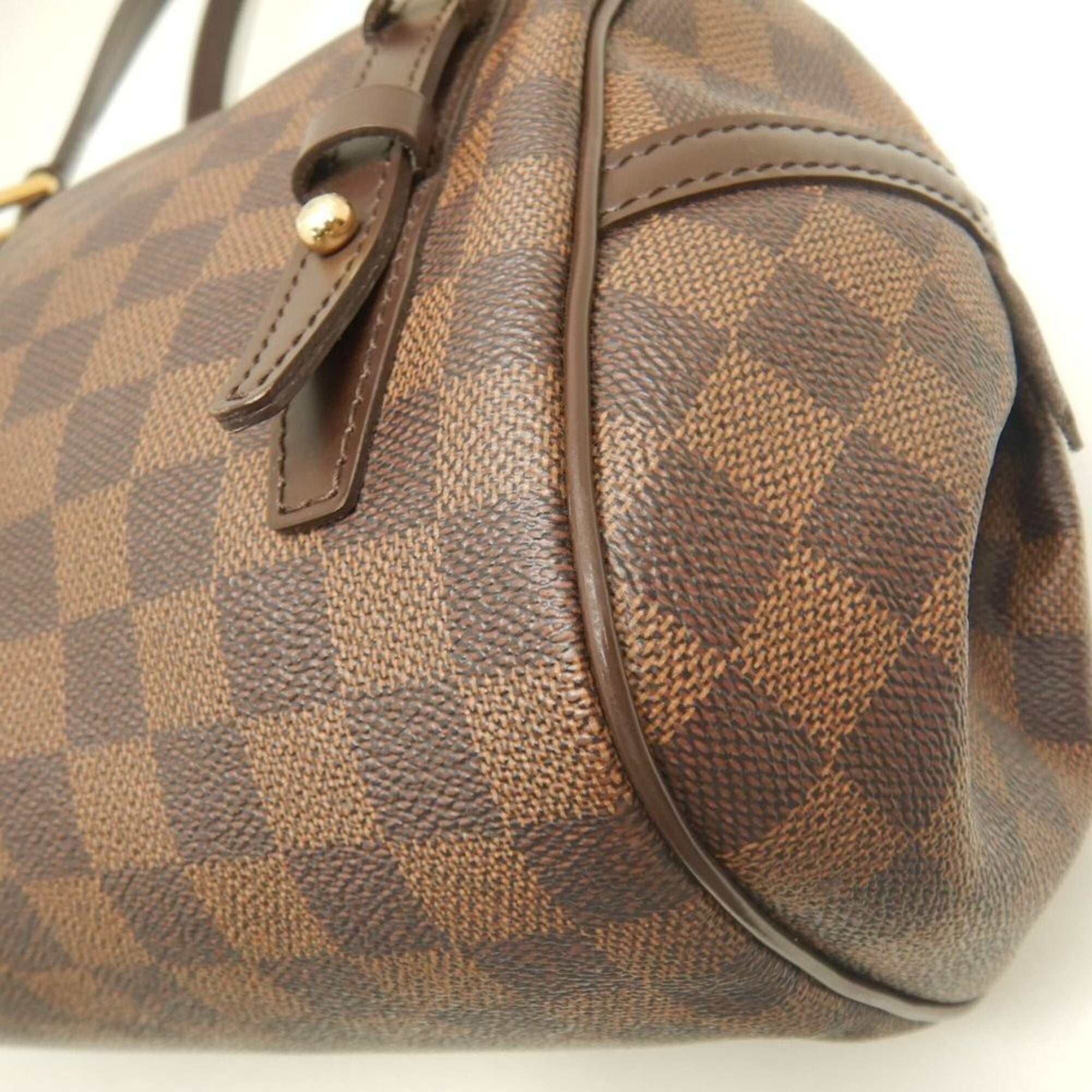 Louis Vuitton Damier Canvas Ebene Damier Canvas Shoulder Bag (Pre-Owned)