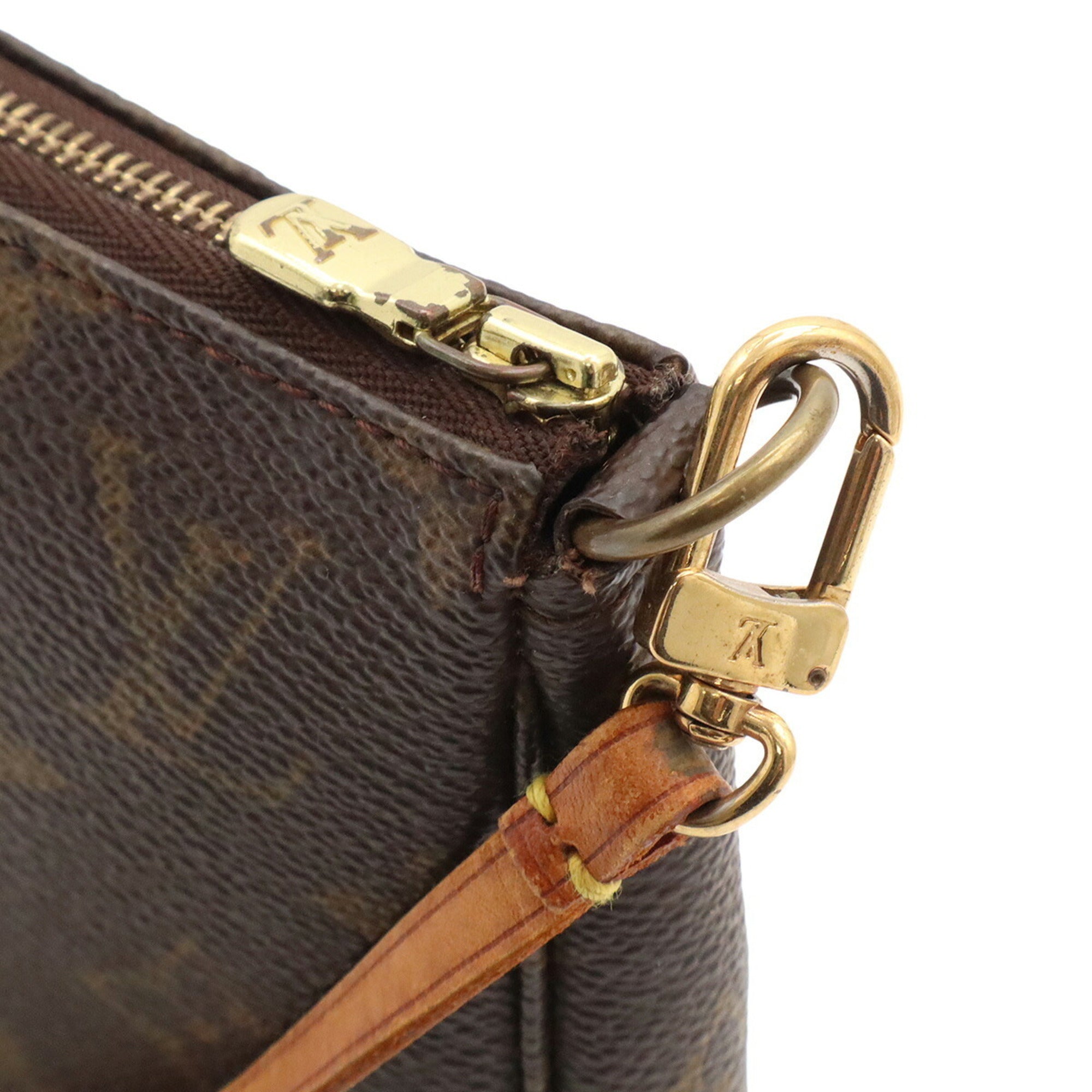 Louis Vuitton Monogram Brown Monogram Handbag Pochette (Pre-Owned)