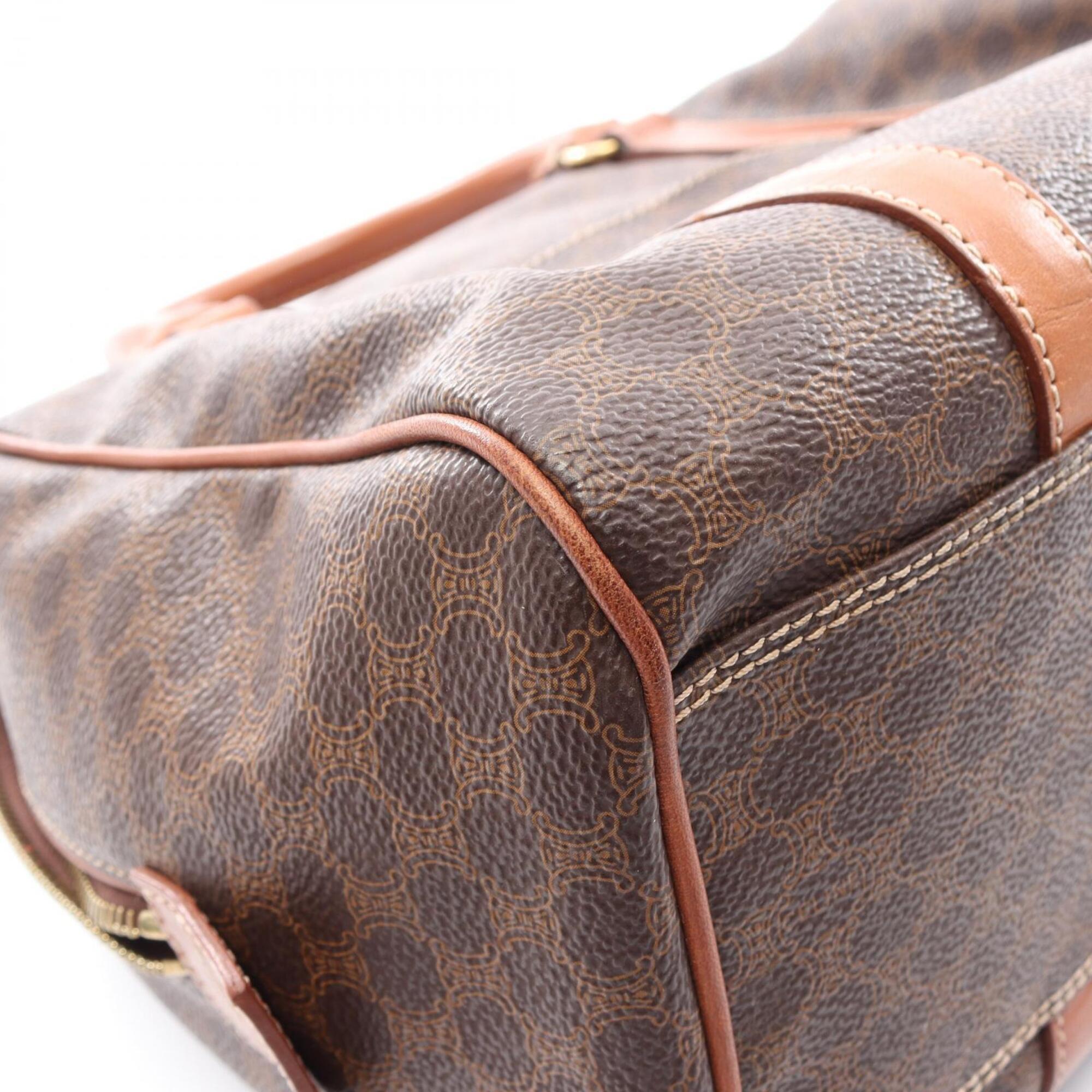 Celine Brown Coated Canvas Leather Handbag (Pre-Owned)