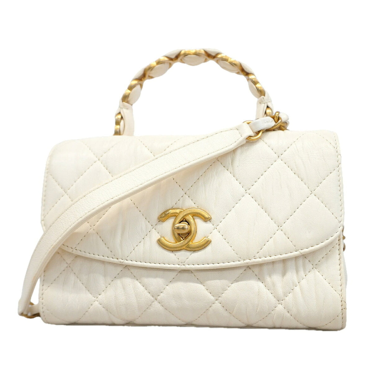 Chanel White Handbag (Pre-Owned)
