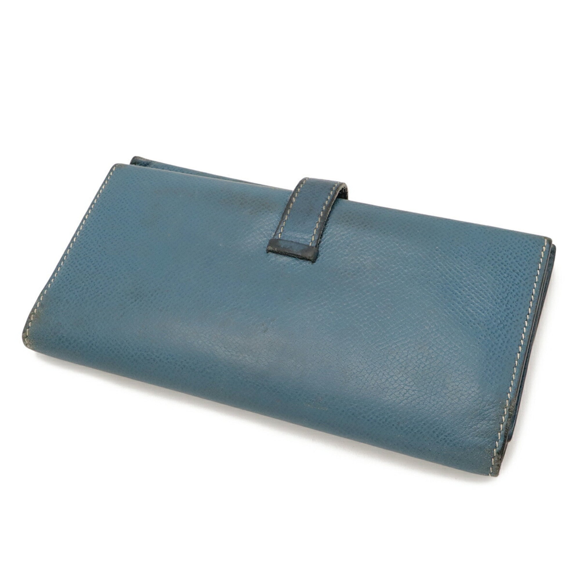 Hermes Bearn Colvert Epsom Leather Long Wallet (Tri-Fold) (Pre-Owned)